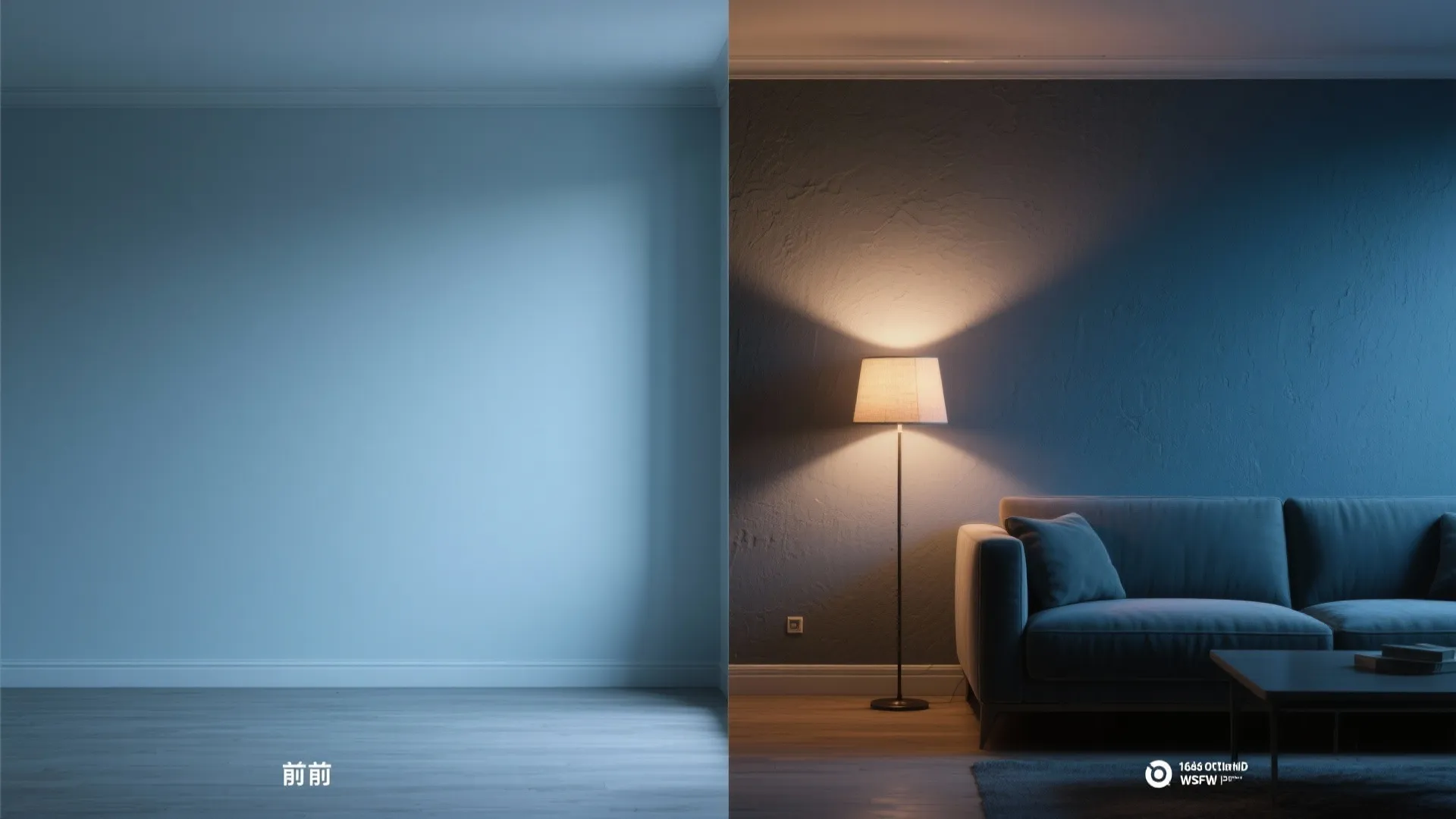 3. Moody Accent Wall with Strategic Lighting