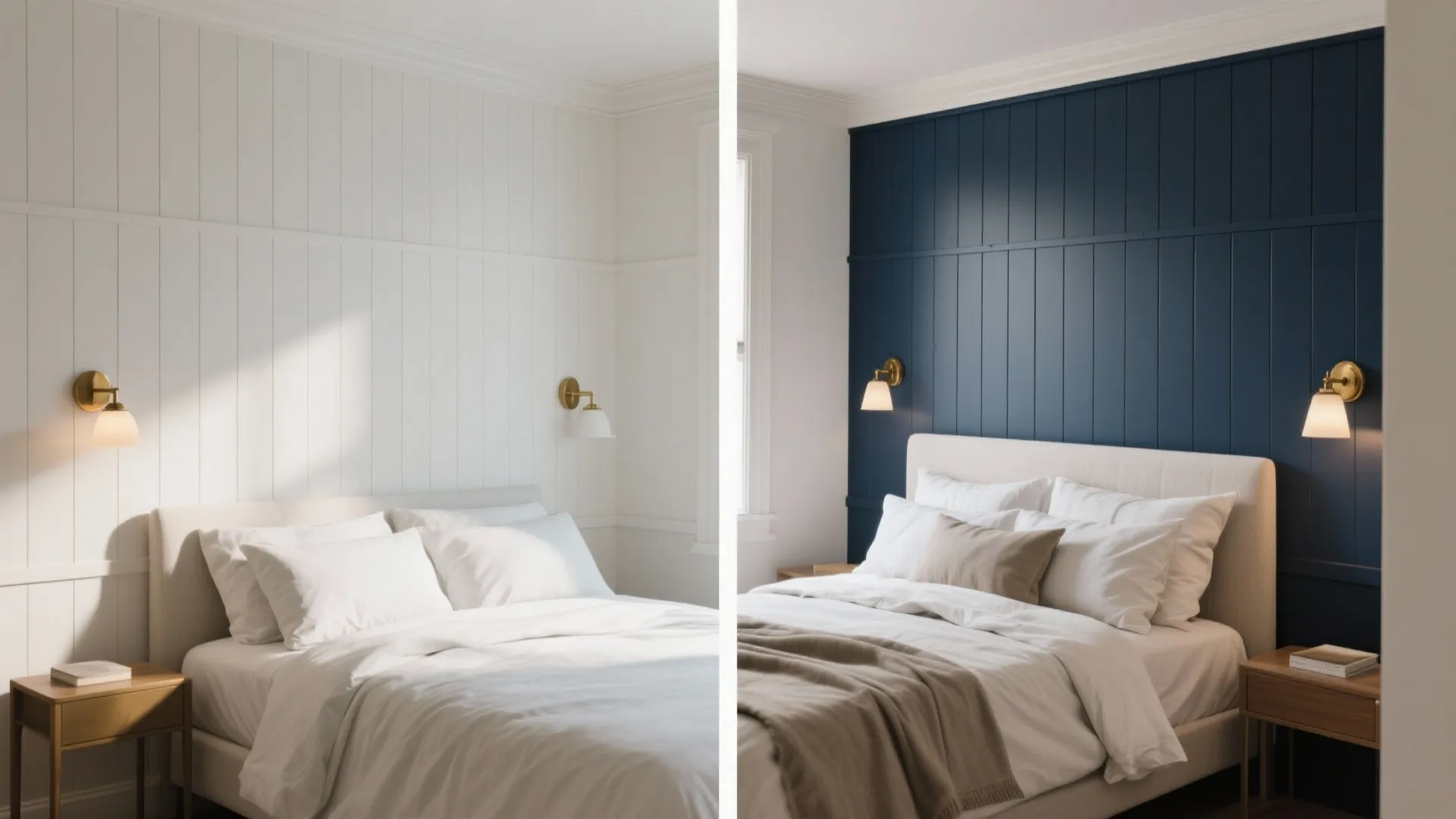 Moody Accent Wall (Navy, Charcoal, or Forest)