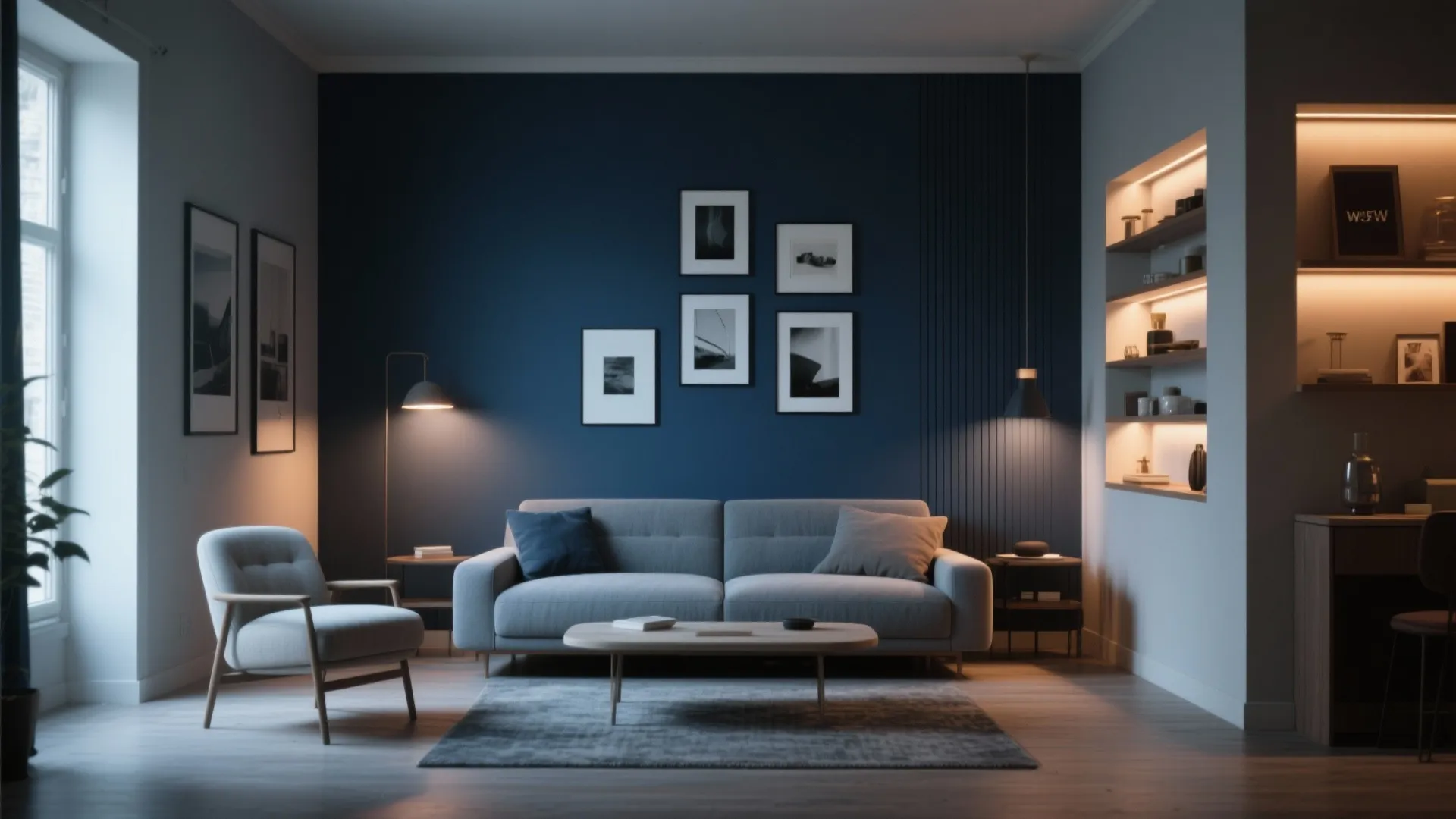 3. Moody Accent Walls — dramatic but small-scale