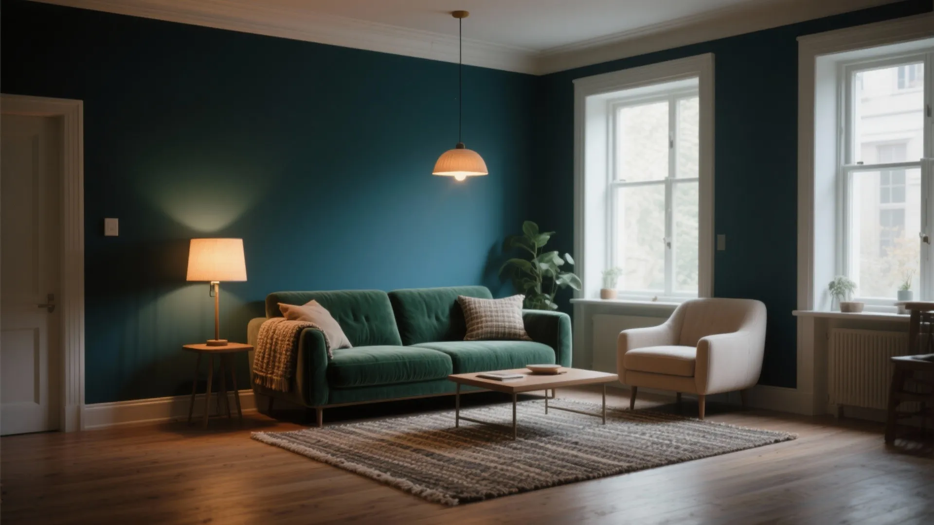 1. Moody Accent Wall — drama without the gloom