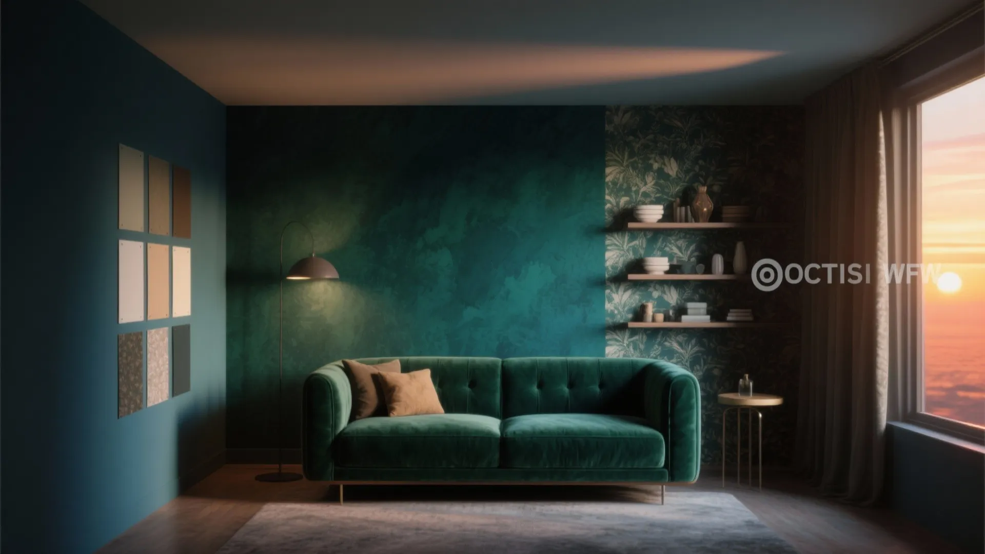 2. Moody Accent Walls