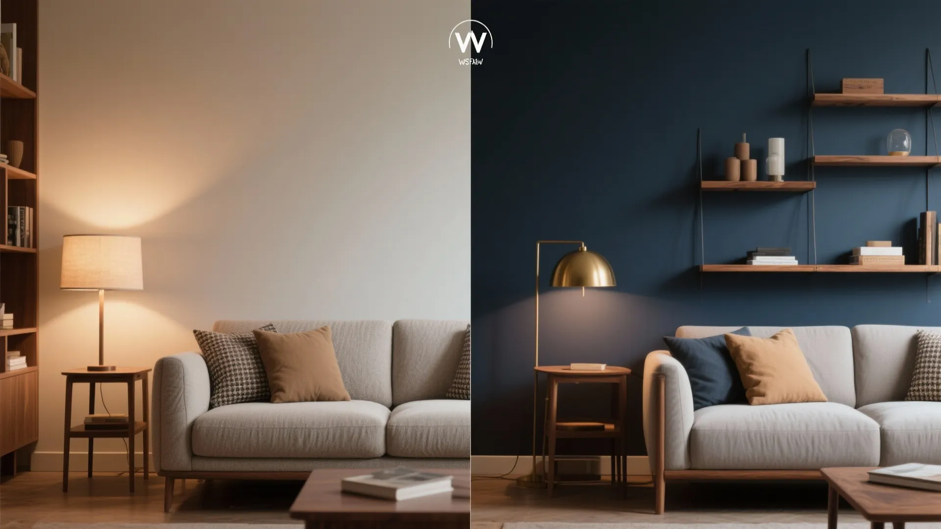 2. Moody Accent Walls: Deep Navy or Charcoal