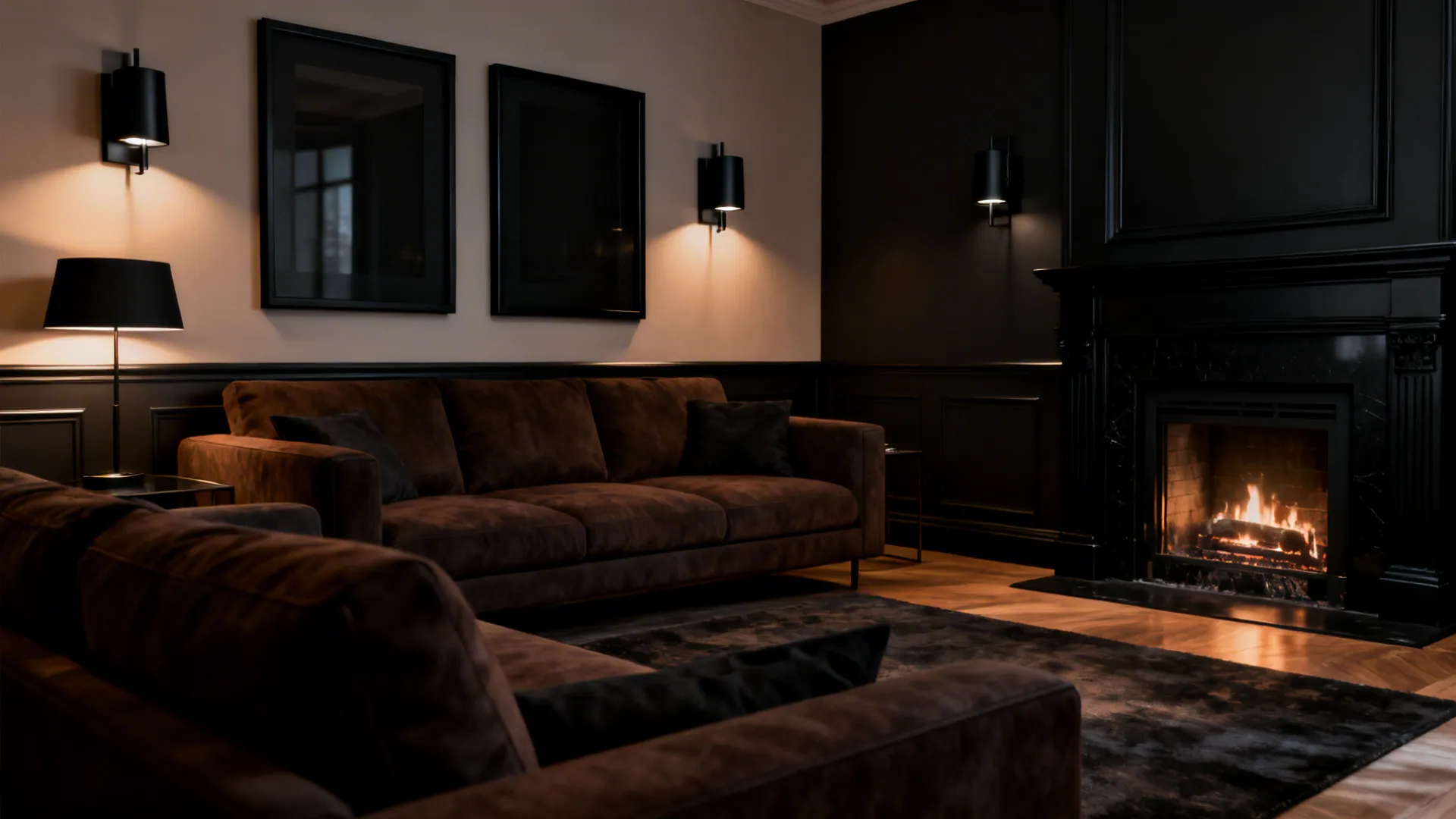 4. Embrace moody with black accents