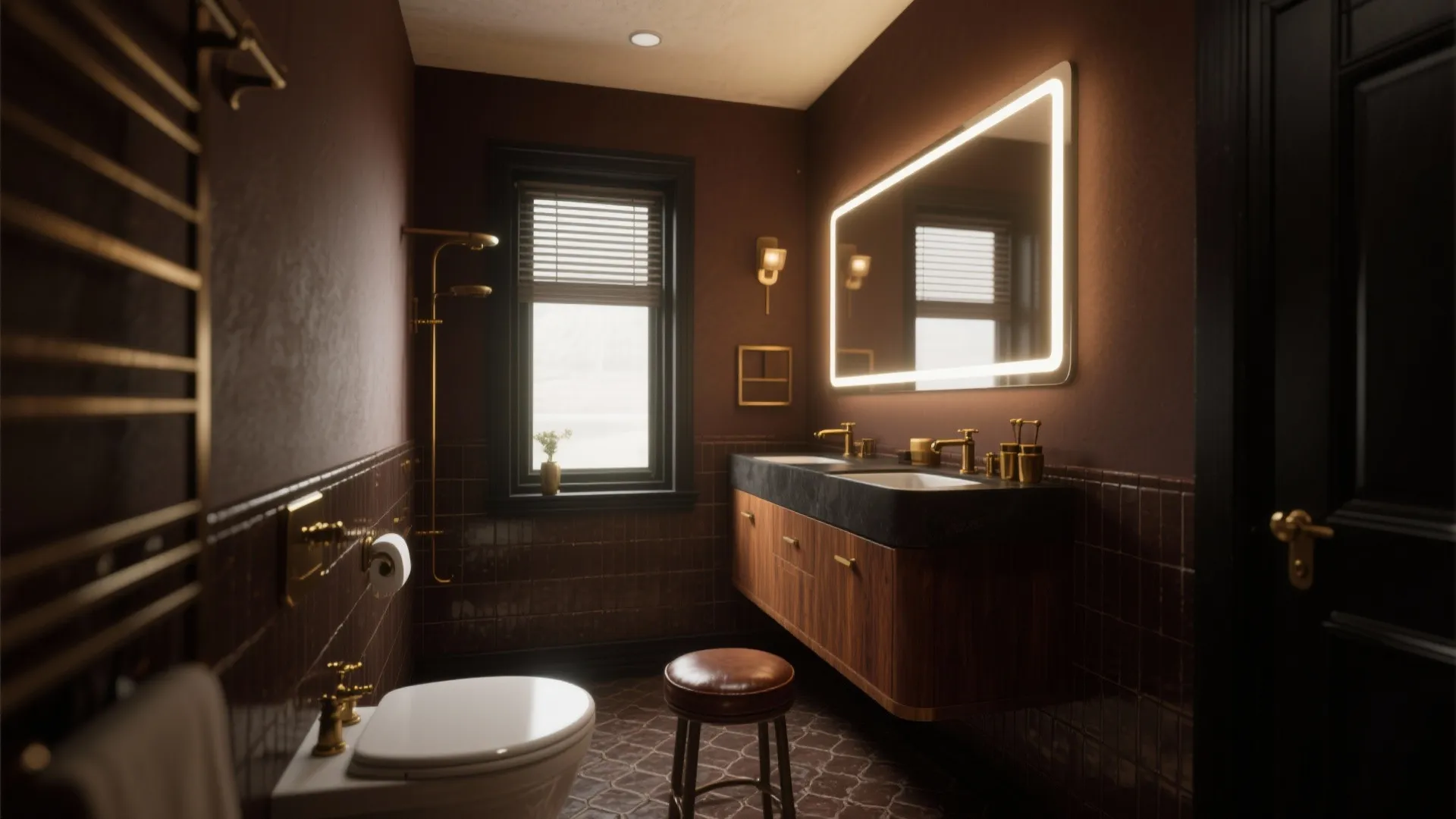 Black & Brown Bathroom Ideas: 5 Chic Inspirations: Creative black and brown bathroom ideas for small spaces with practical tips from a seasoned designer