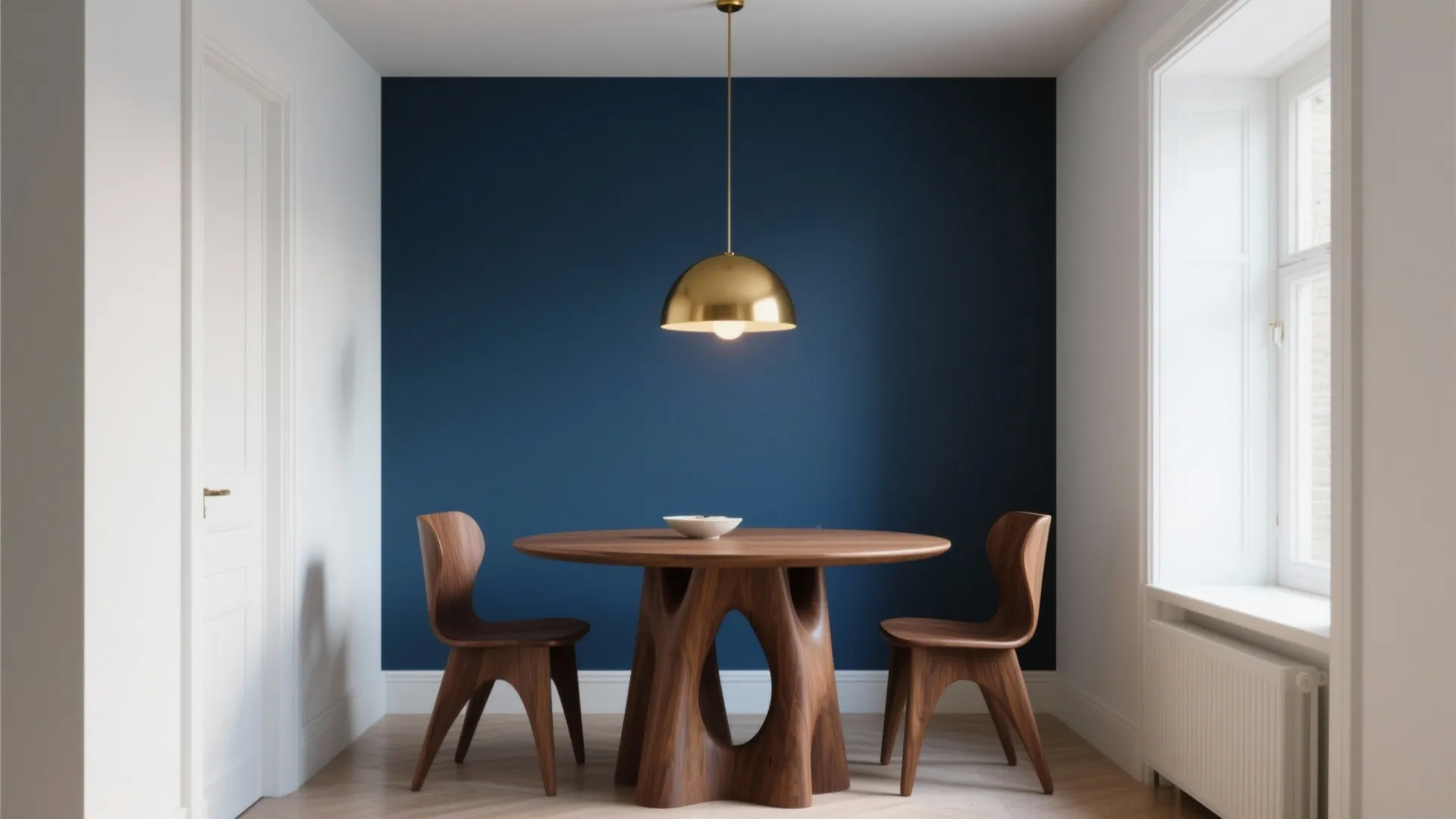 Moody Blue Accent Wall