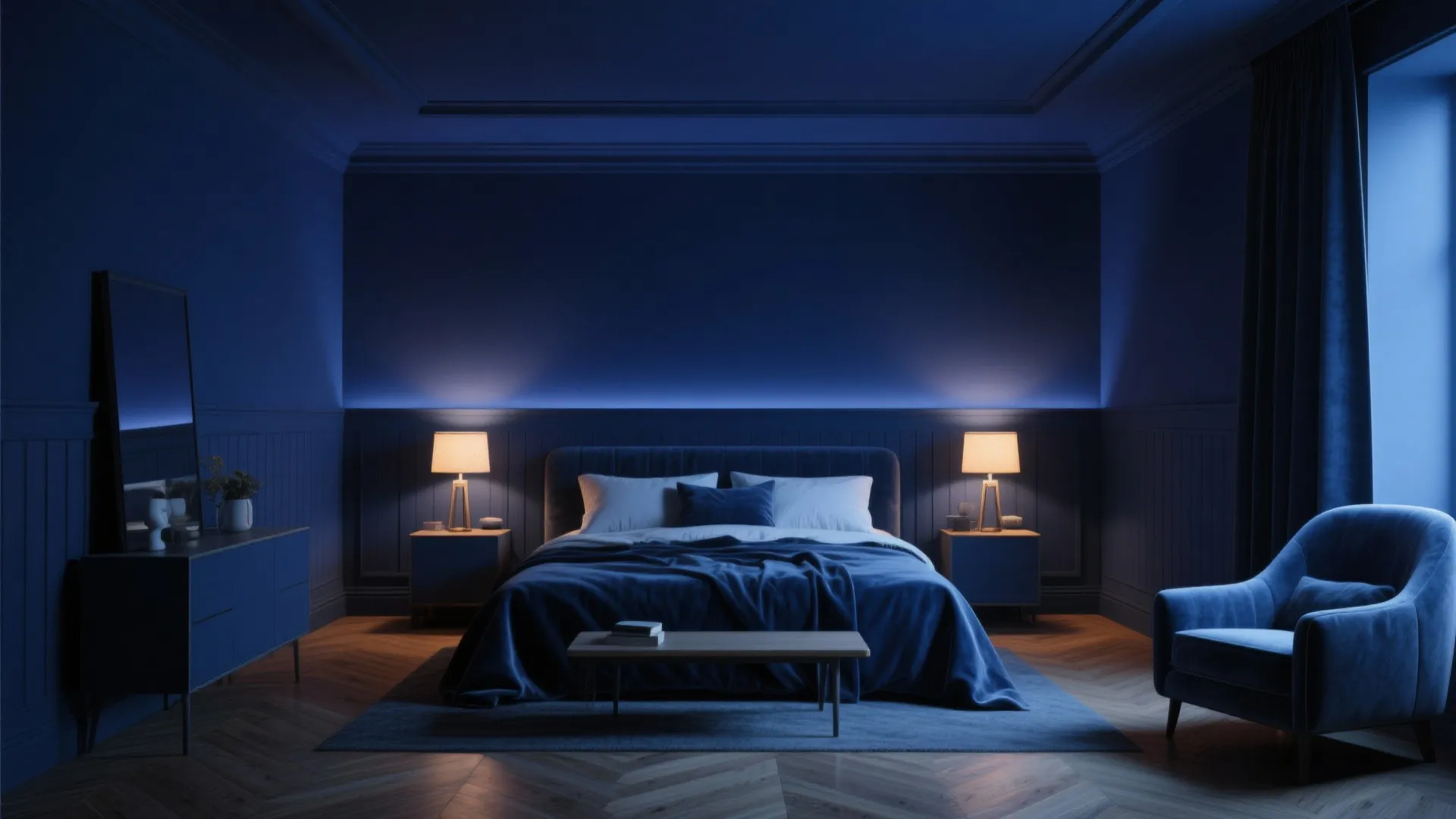 3. Moody Blues and Inky Hues