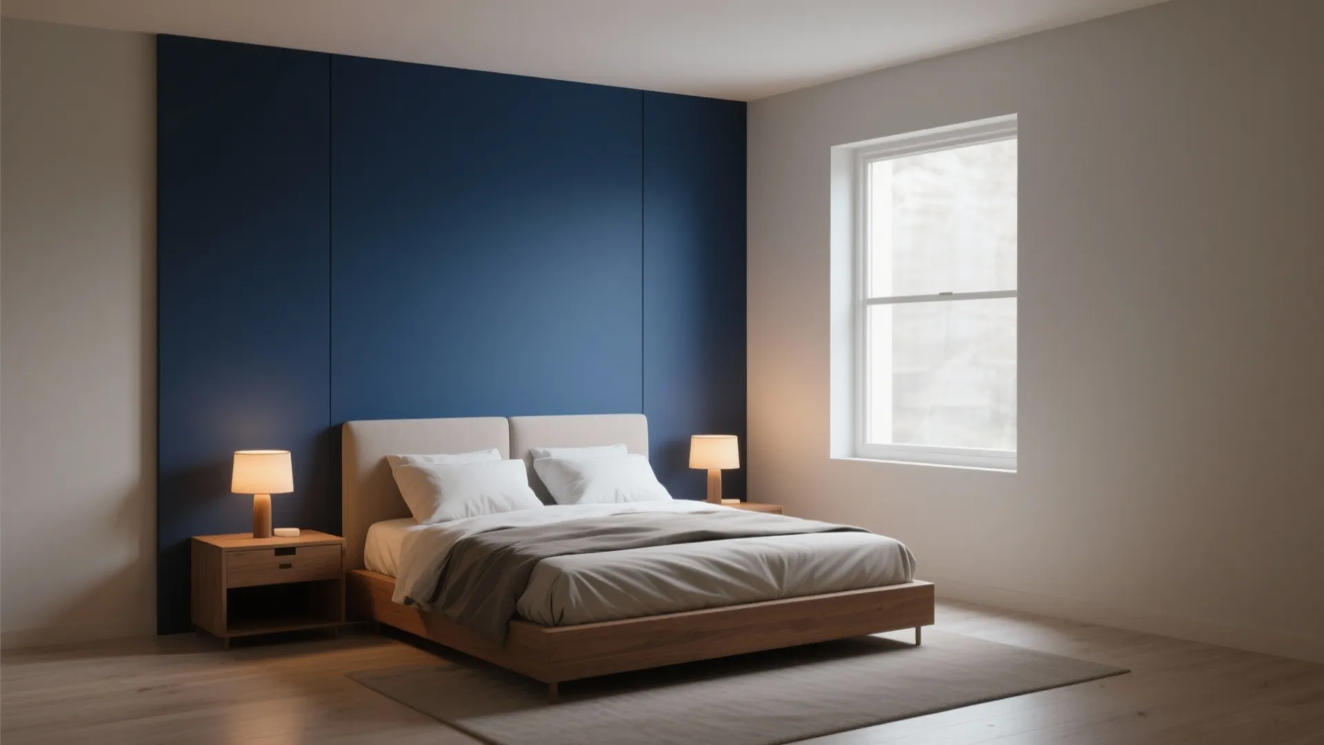 2. Moody Blue Accent Wall