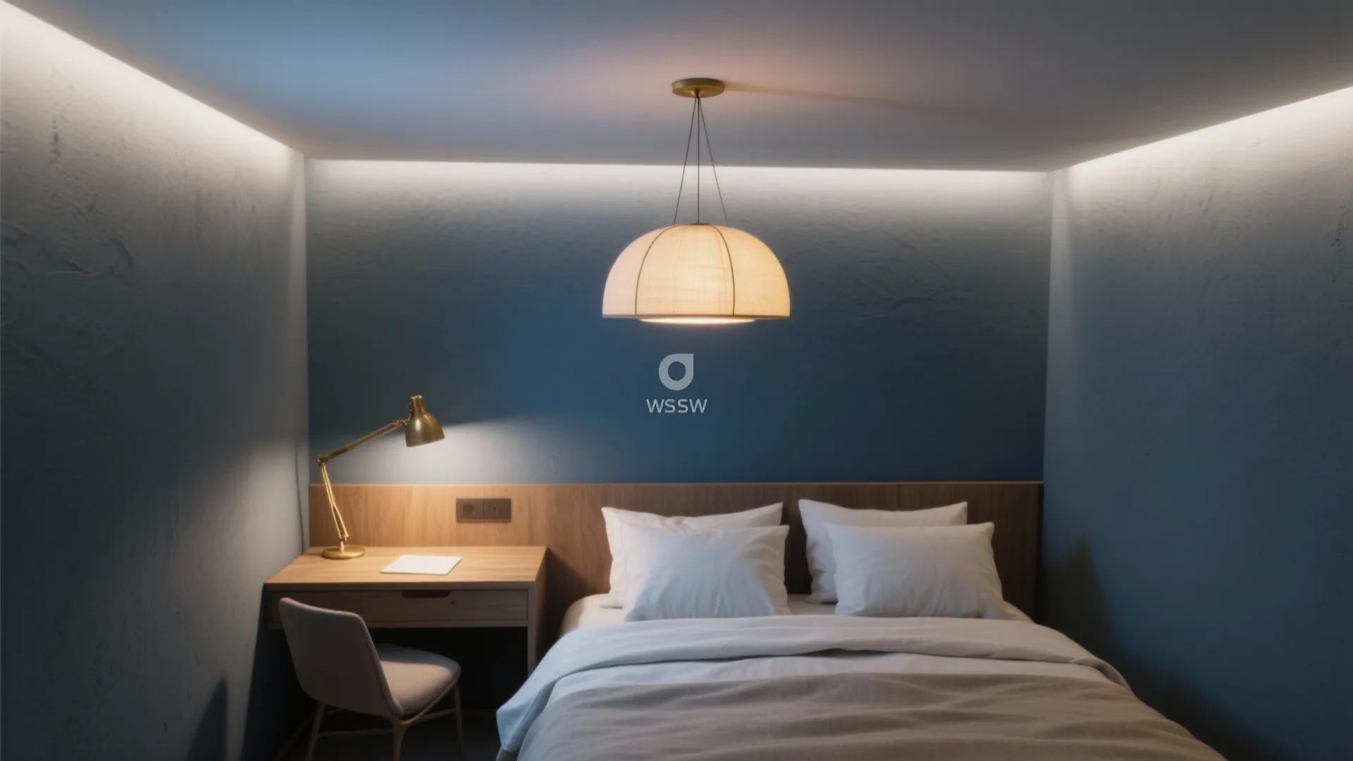 Moody blue-gray cocoon