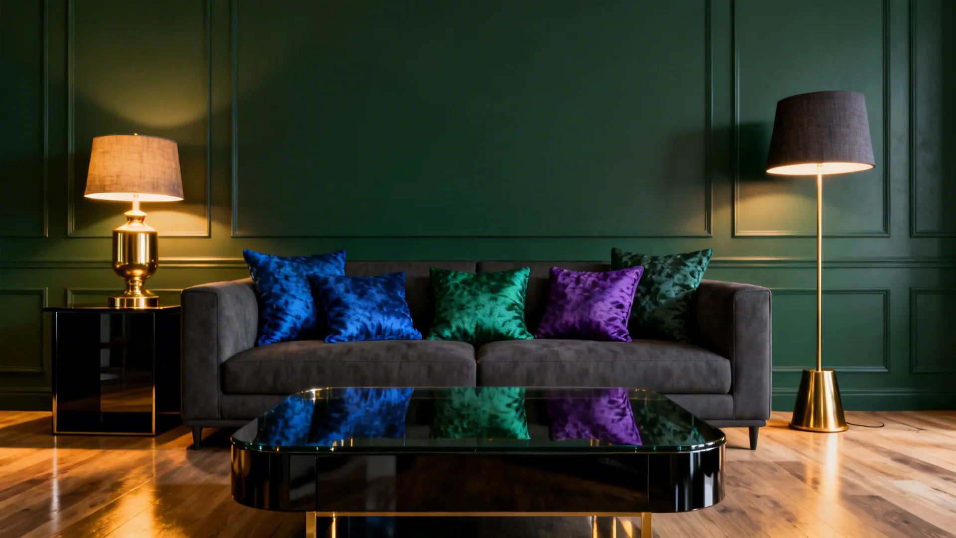 2. Moody Contrast with Deep Accent Colors