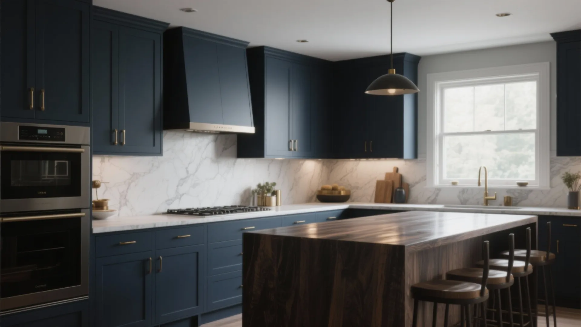 2. Moody Depth: Deep Blues and Charcoal