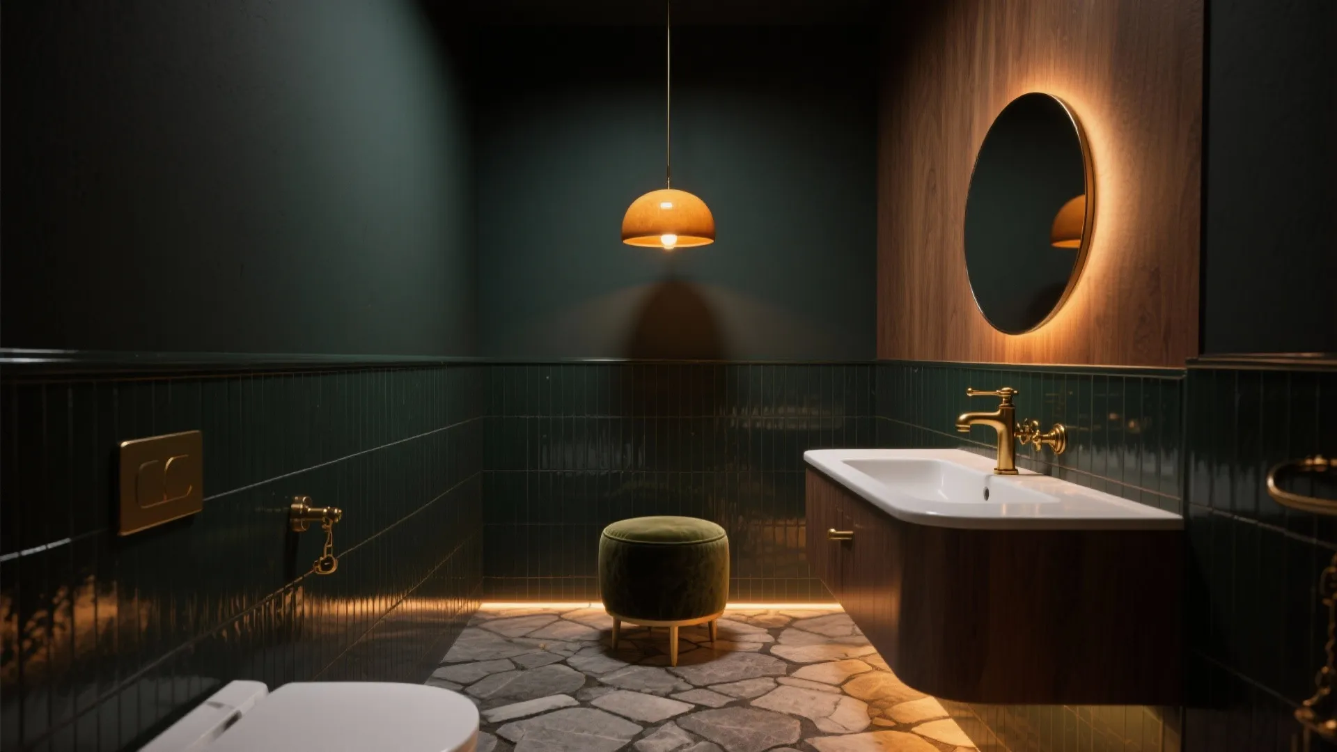 Moody Bathroom Decor: 5 Inspiring Ideas: How to make a small bathroom feel dramatic, cozy, and modern with five practical moody decor ideas I use with clients