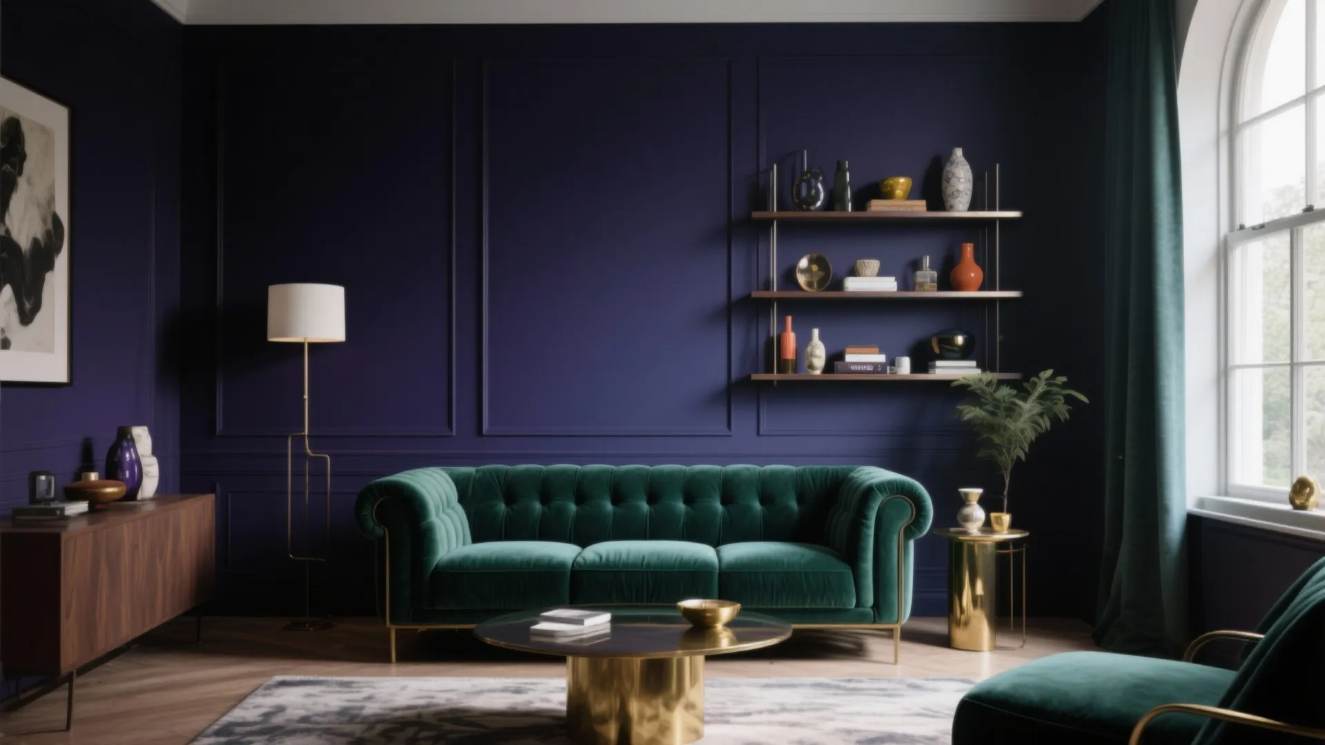 2. Moody jewel tones for depth
