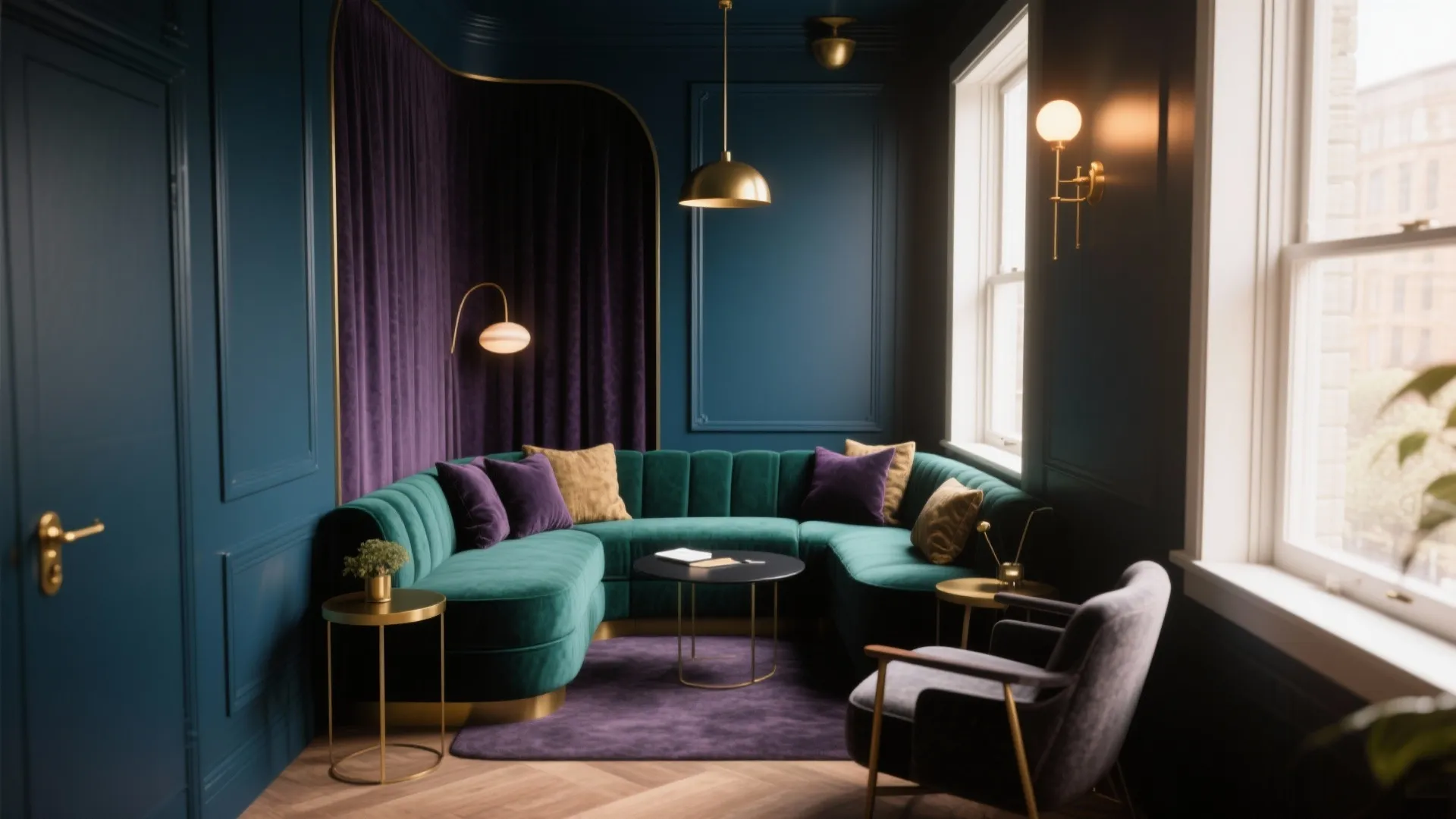 5. Moody jewel tones for creative teams