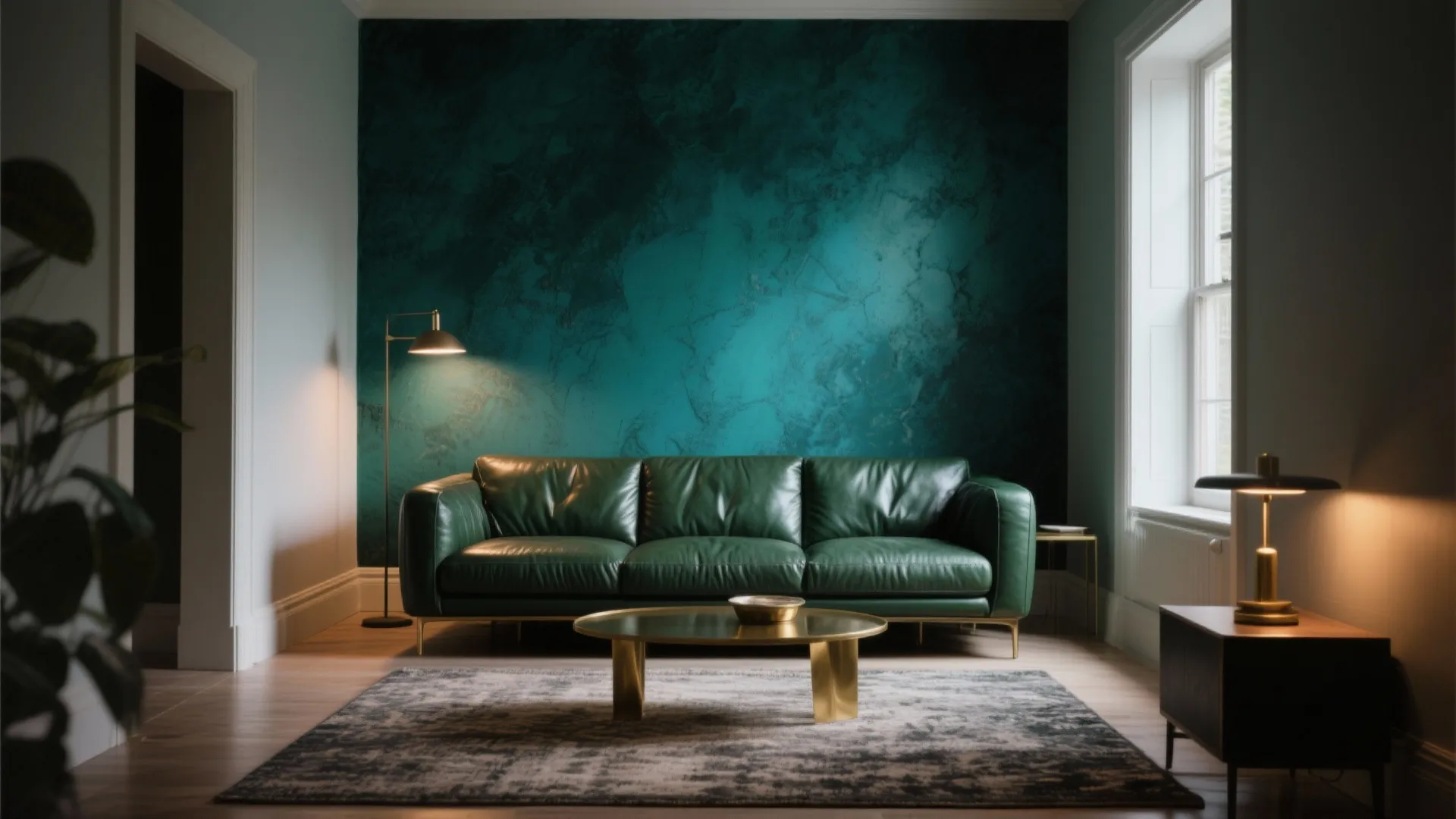 2. A Moody Jewel Accent Wall