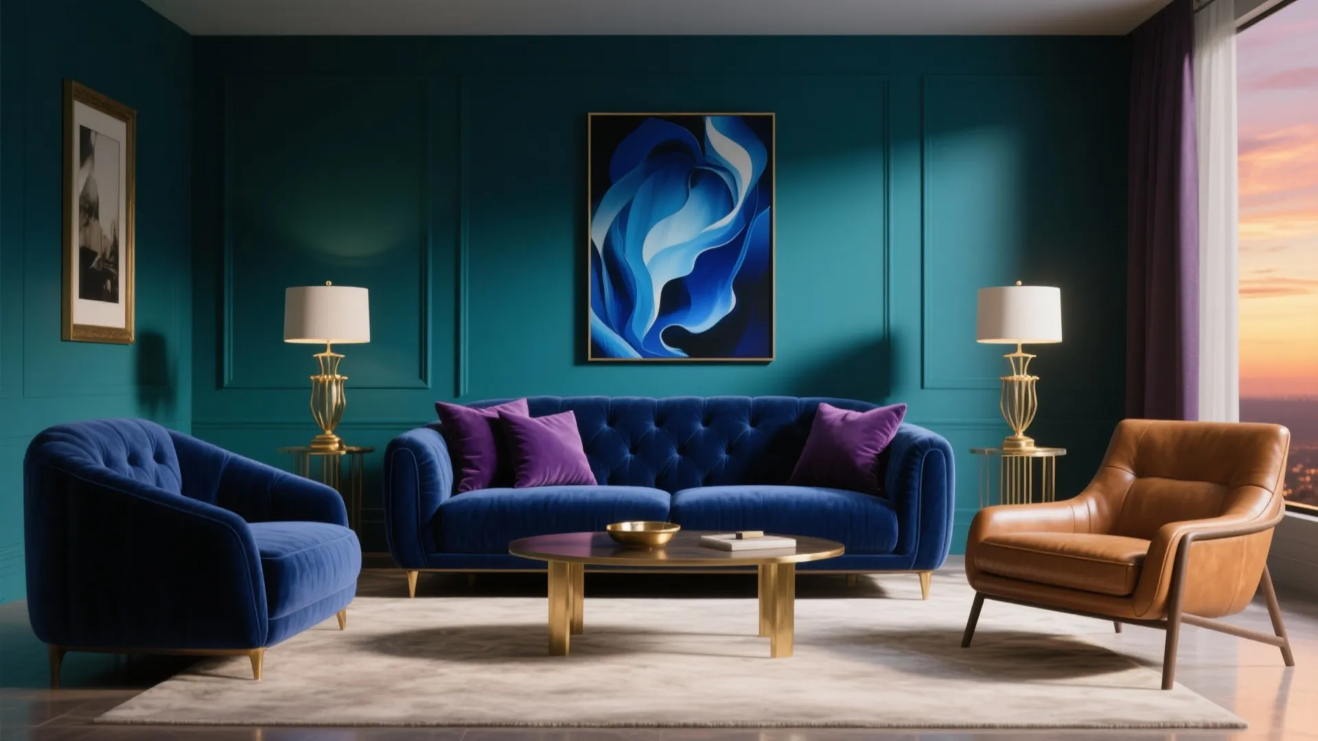 1) Moody Jewel Tones + Lived-In Luxury