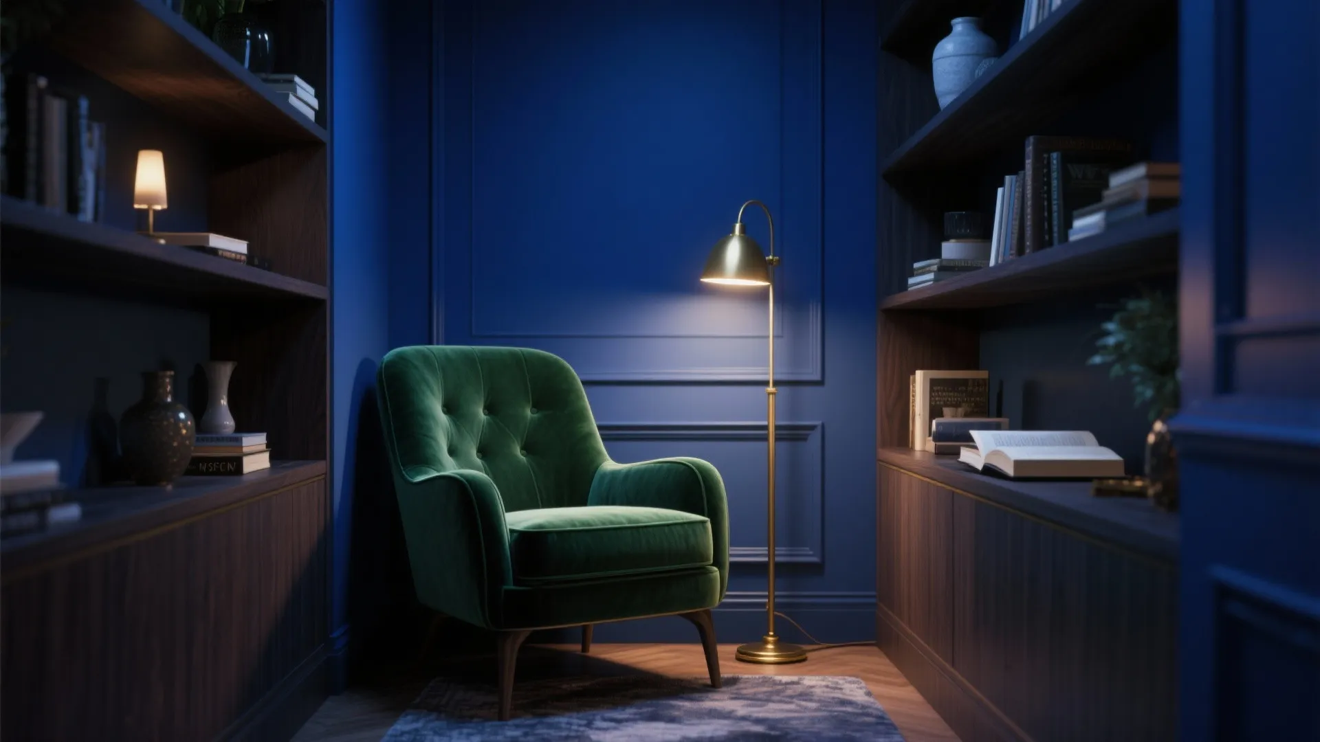 4. Moody jewel tones for cozy corners
