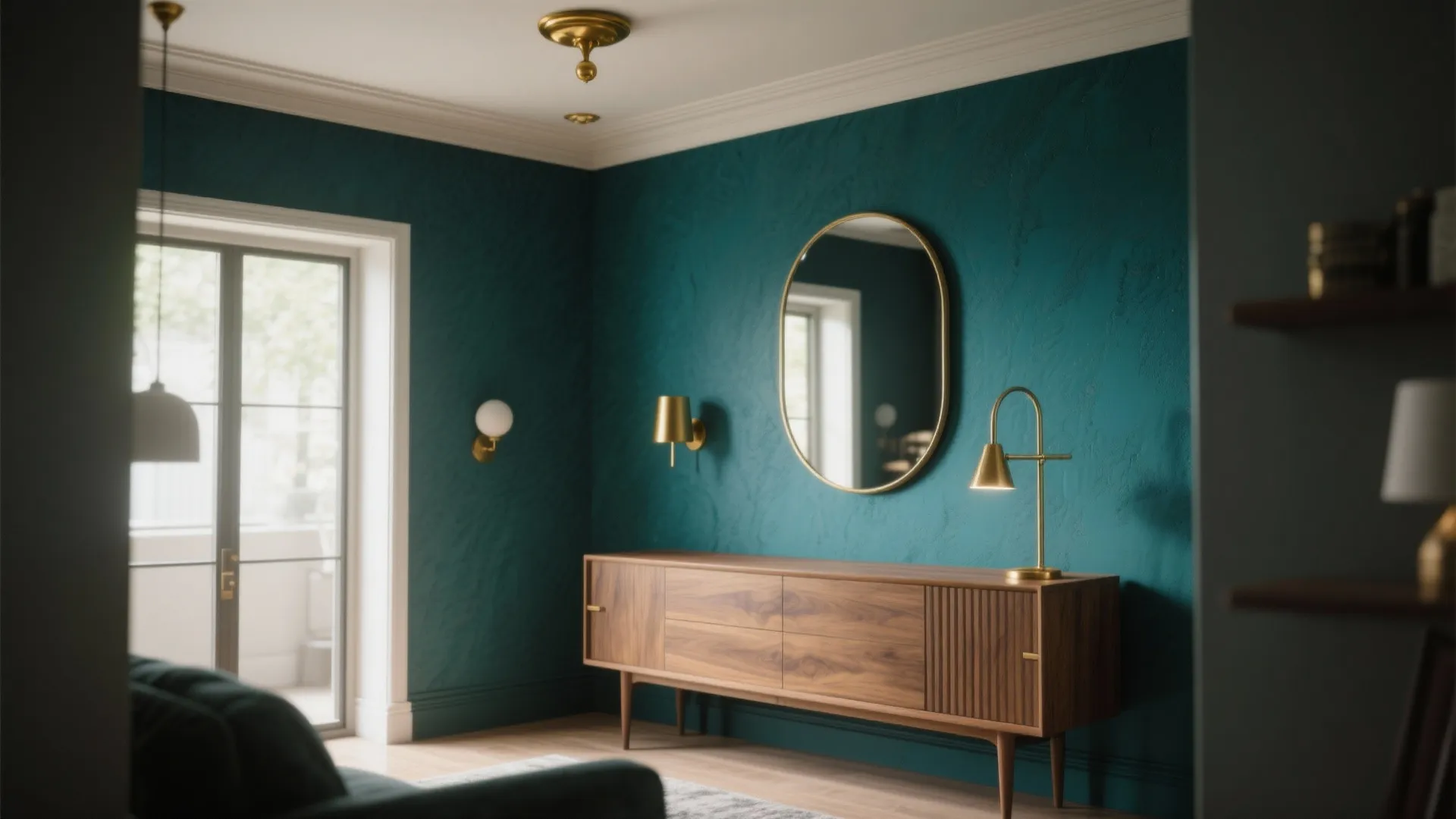 2. Moody Jewel Accent Wall