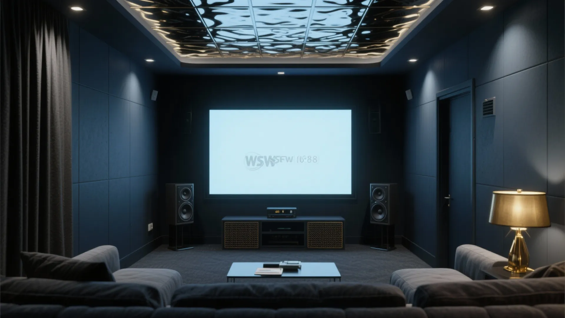 1. Moody Matte: Deep Blues and Charcoals