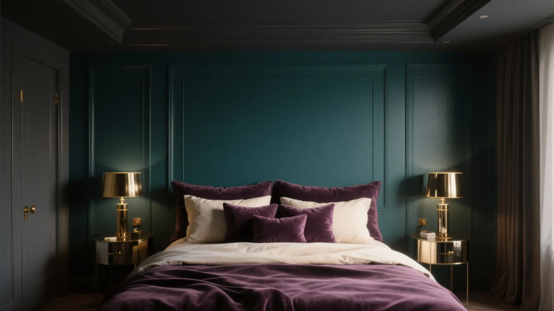 4. Deep, moody color with metallic highlights