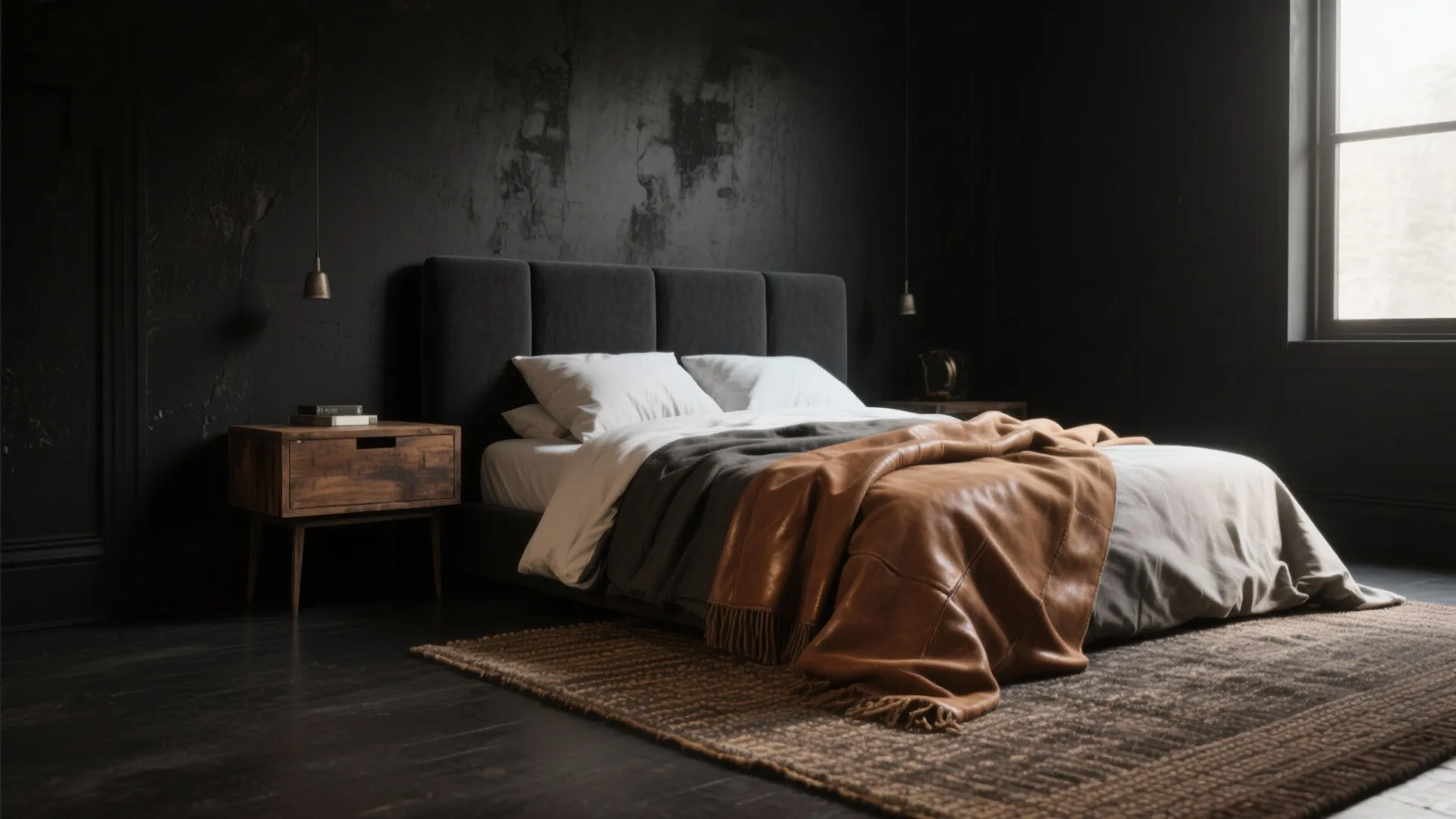 1. Moody monochrome with layered textures