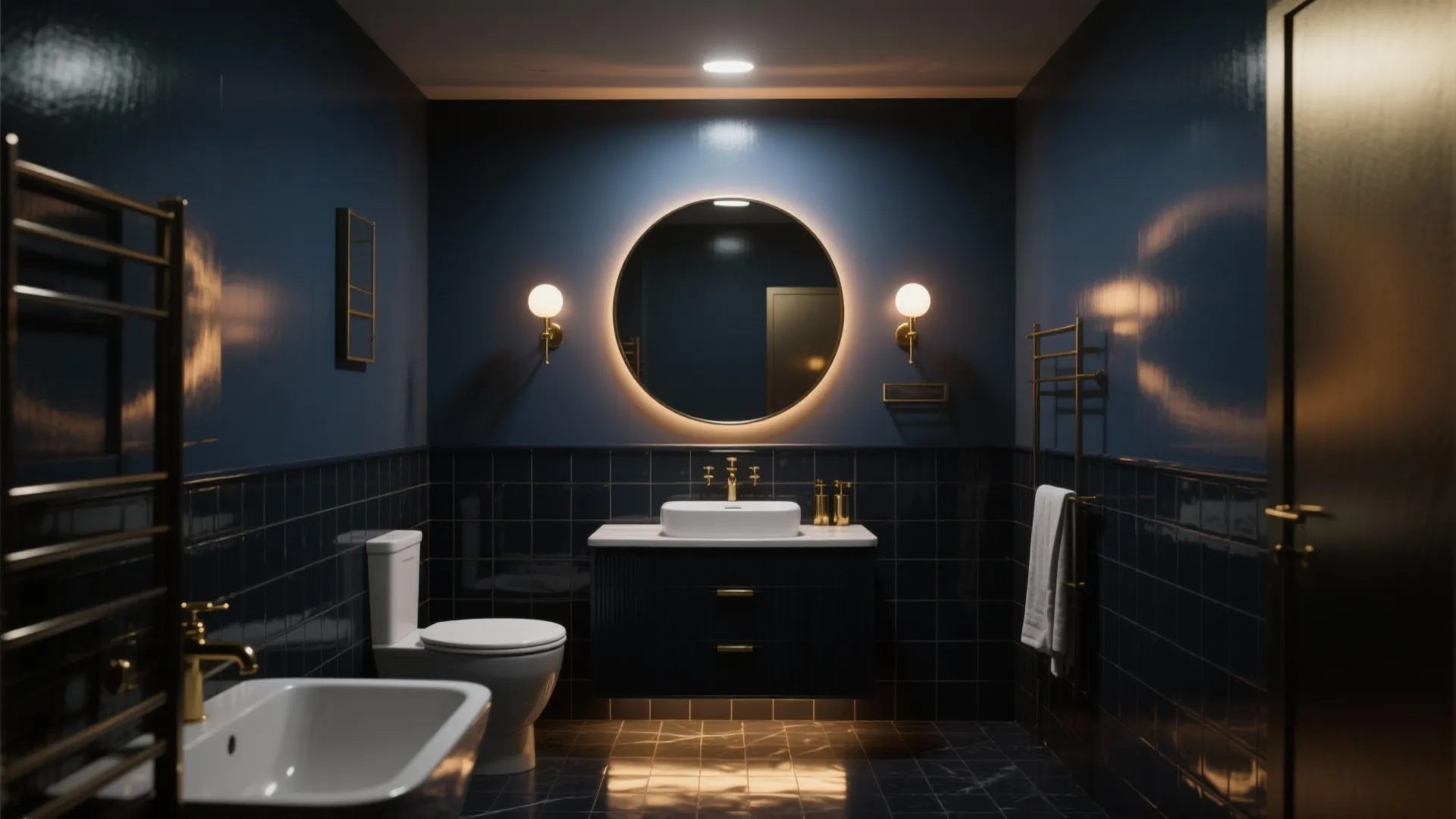 3. Moody Navy or Deep Teal for Drama