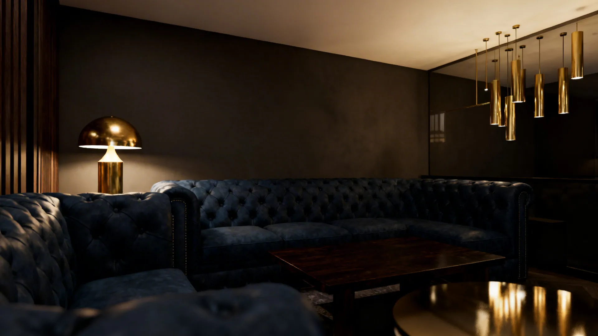 2. Moody Elegance with Metallic Accents