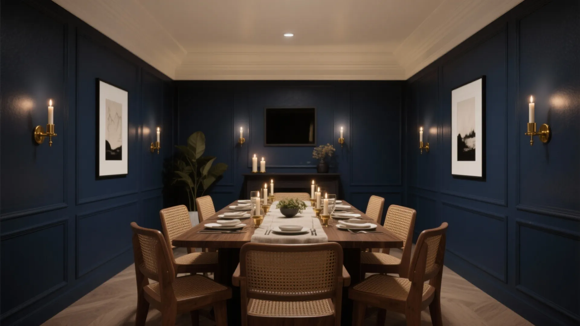 Moody Blues & Charcoals for an Intimate Glow