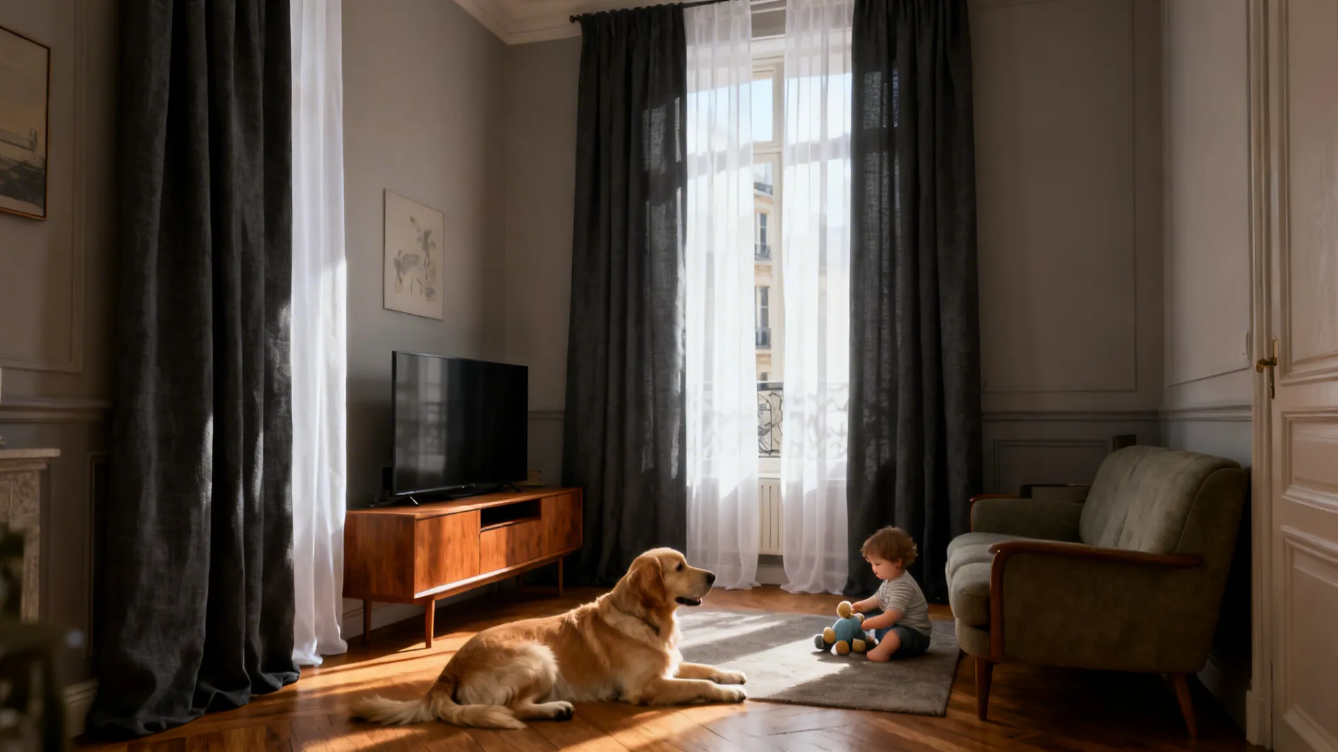 Dark Grey Curtains: 5 Living Room Ideas