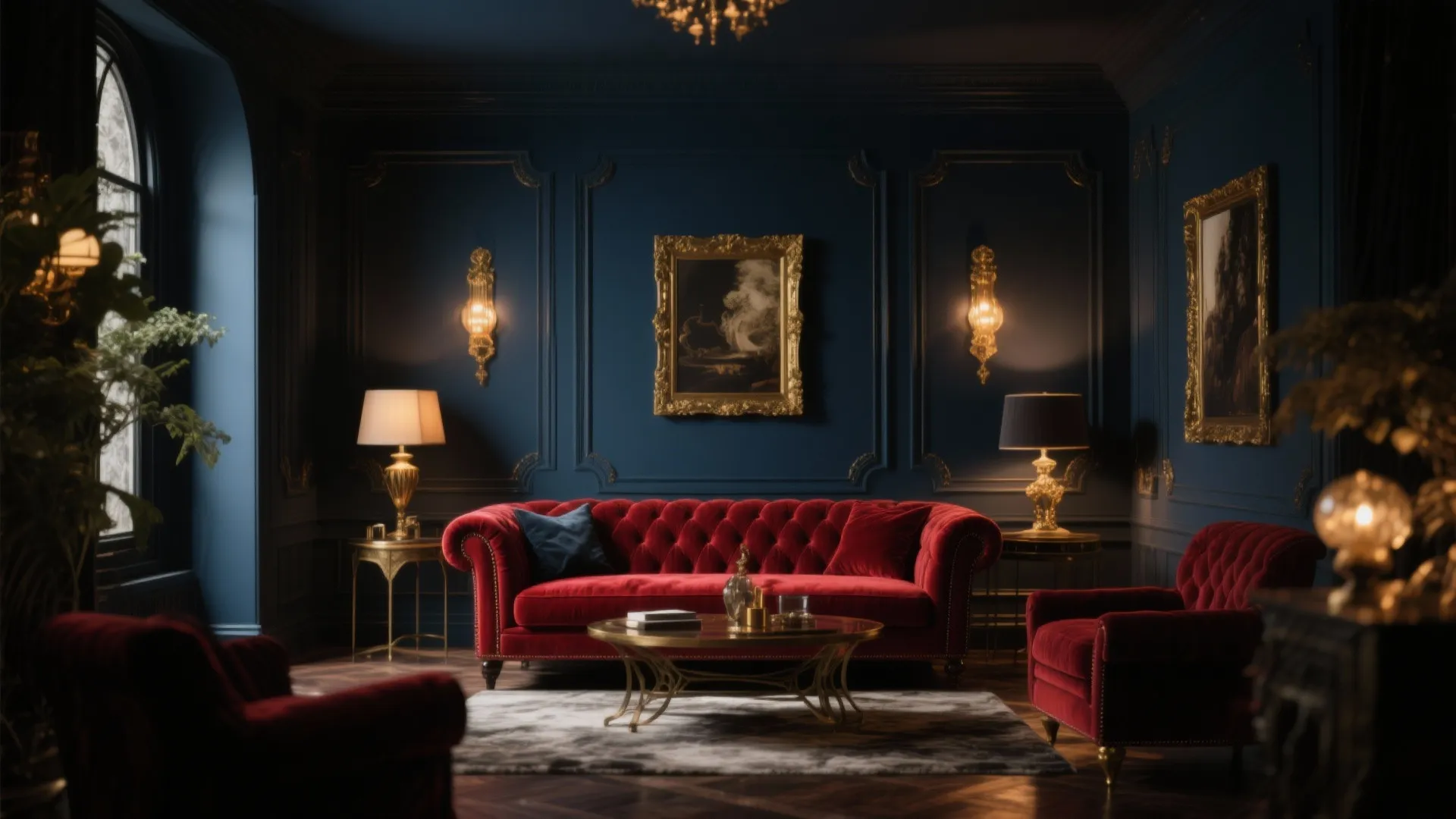 5. Dark and Moody Glam