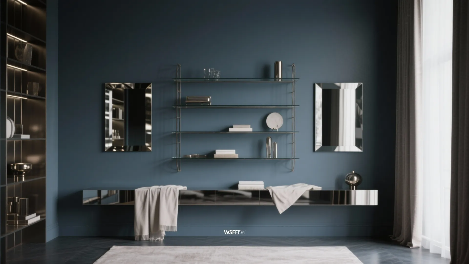 3. Moody Steel Blue as an Accent