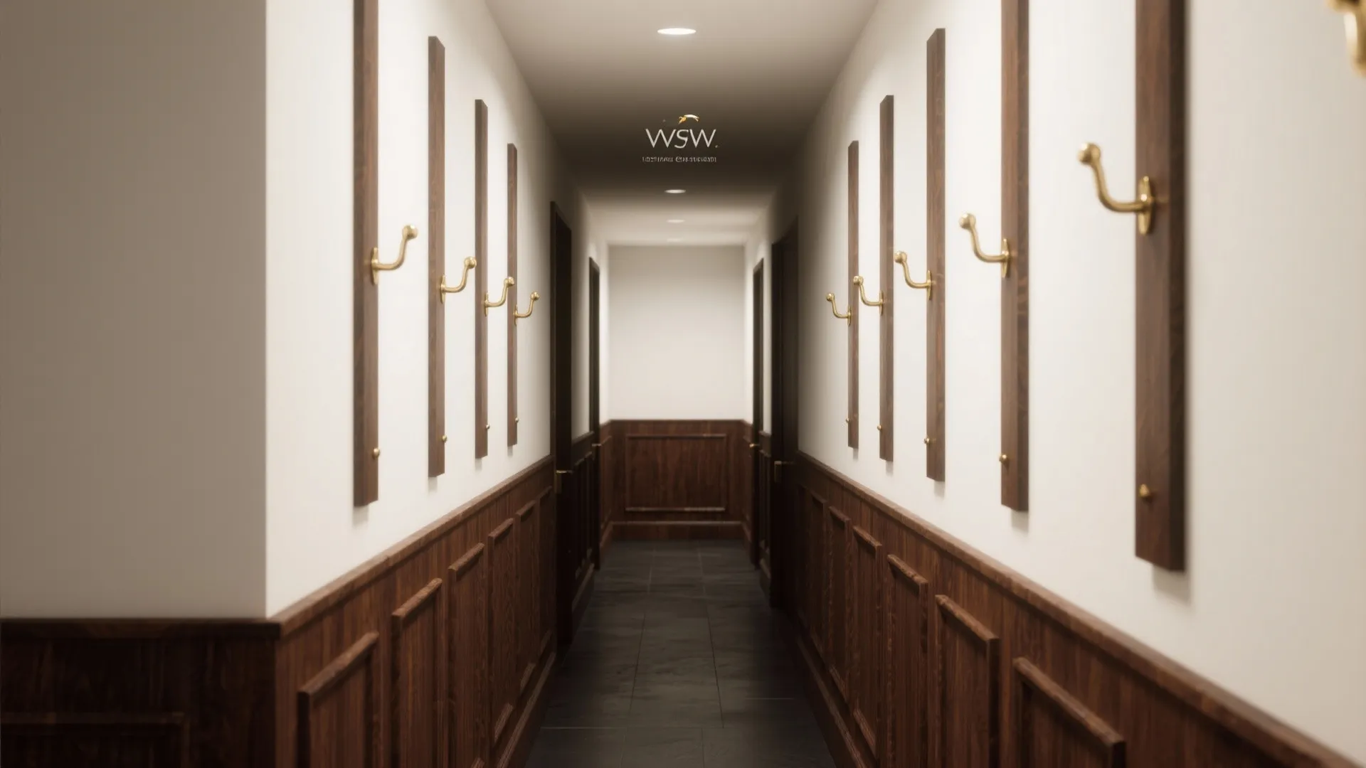 [Section: Idea 4] Moody, Half-Height Paneling in Tight Passages