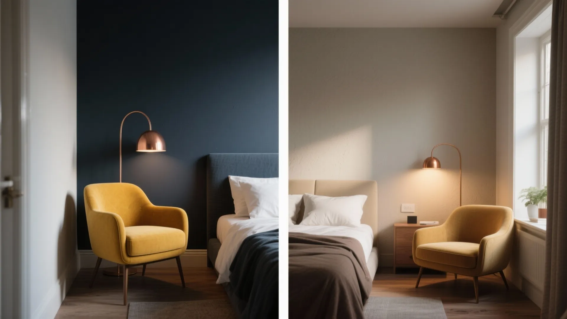 3. Moody paint with one bright focal point