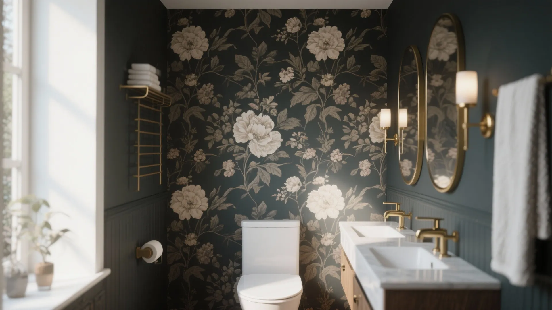 7. Moody Wallpaper Accents