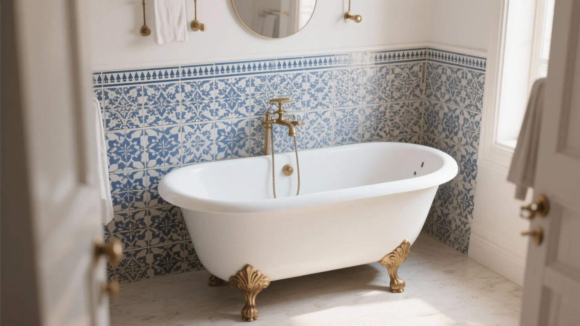 Idea 6: Tile Accent Wall