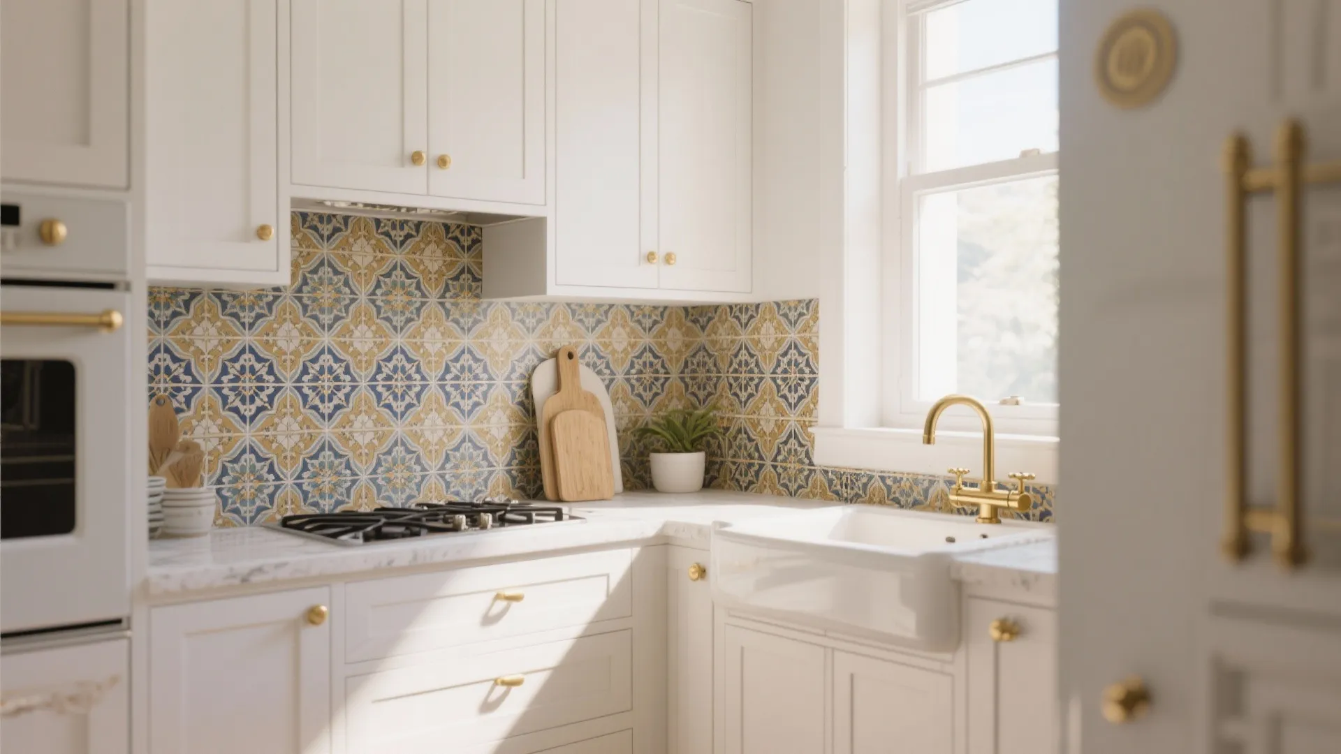 5. Install a Bold Backsplash