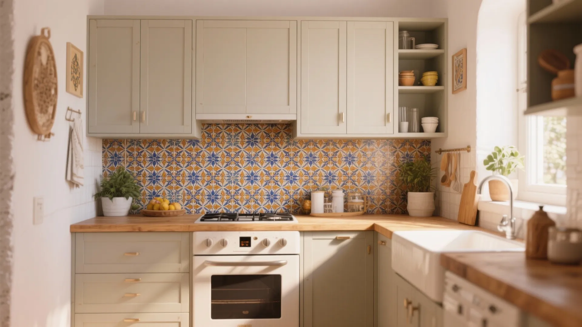 4. Play with Contrasting Backsplash