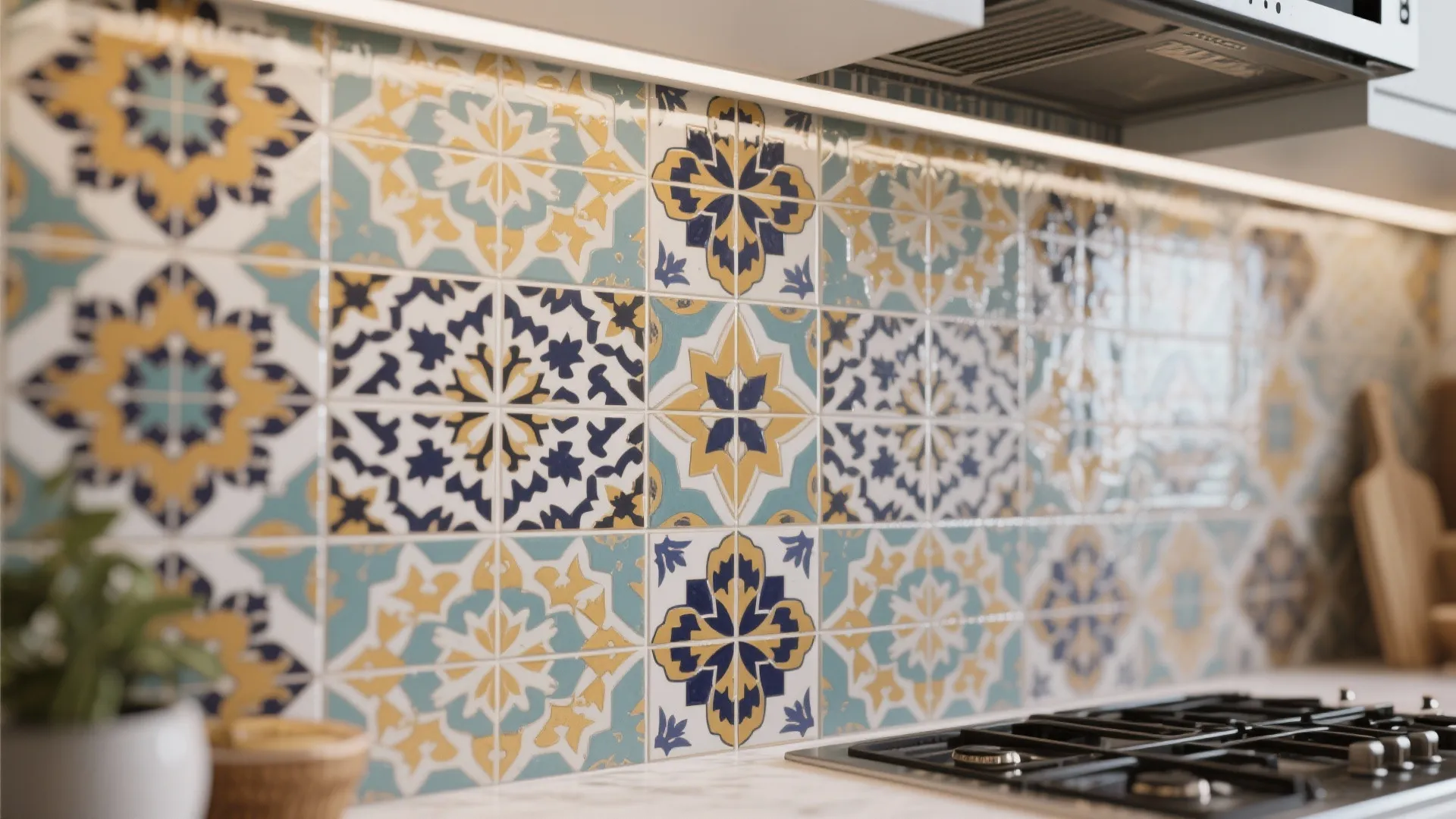 2. Statement Backsplash