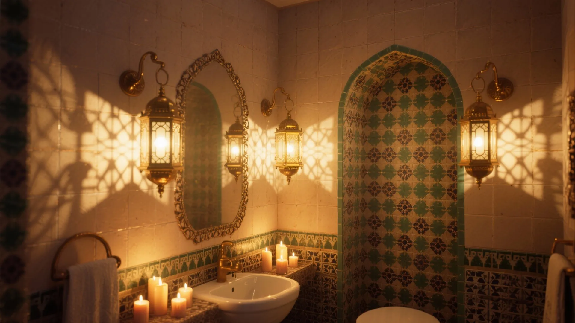 3. Layered Lighting with Lanterns