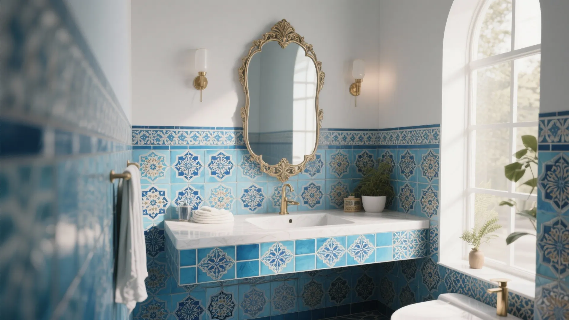 5. Moroccan Blue Mosaics