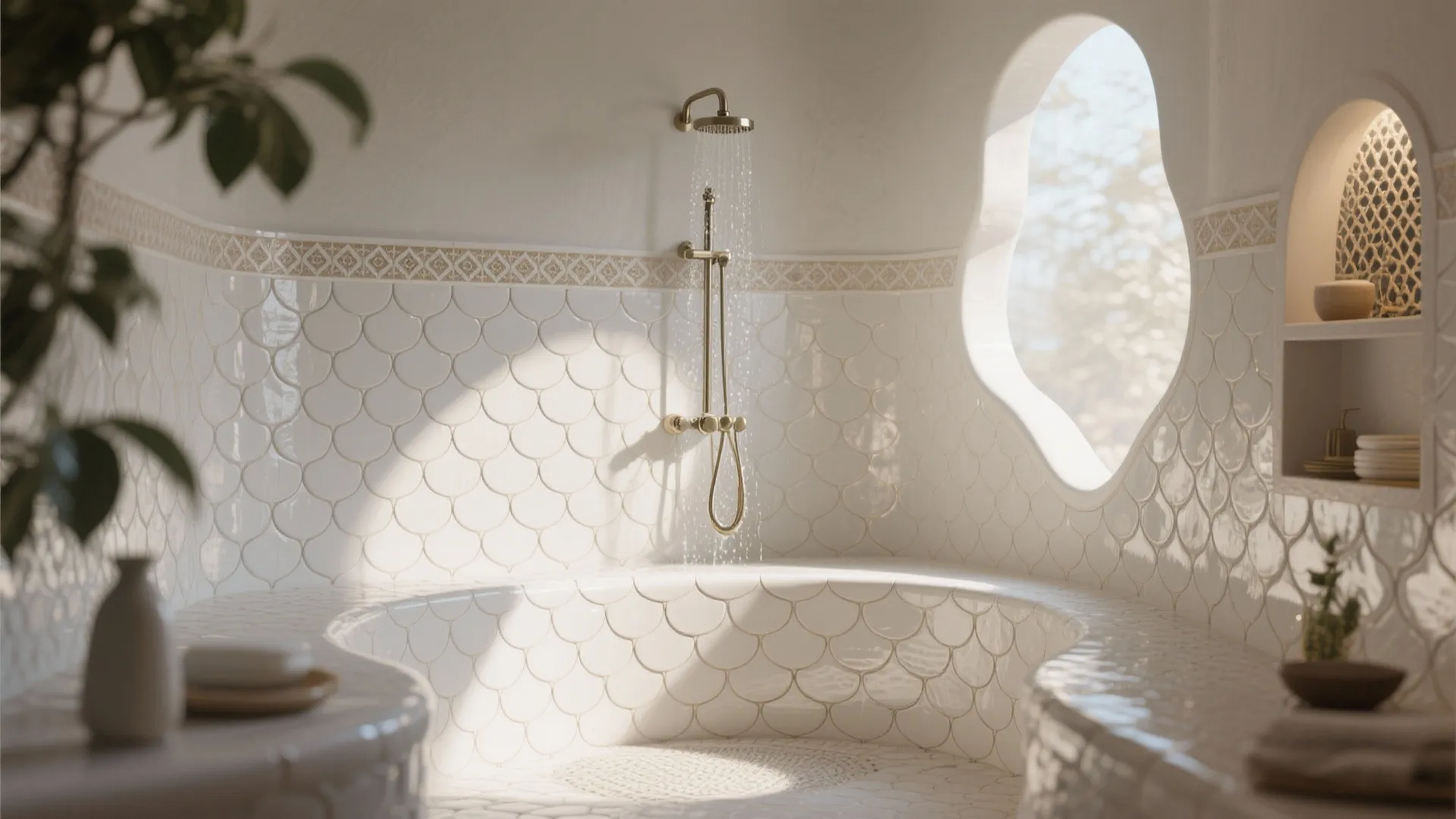 9. Moroccan Fish Scale Tiles