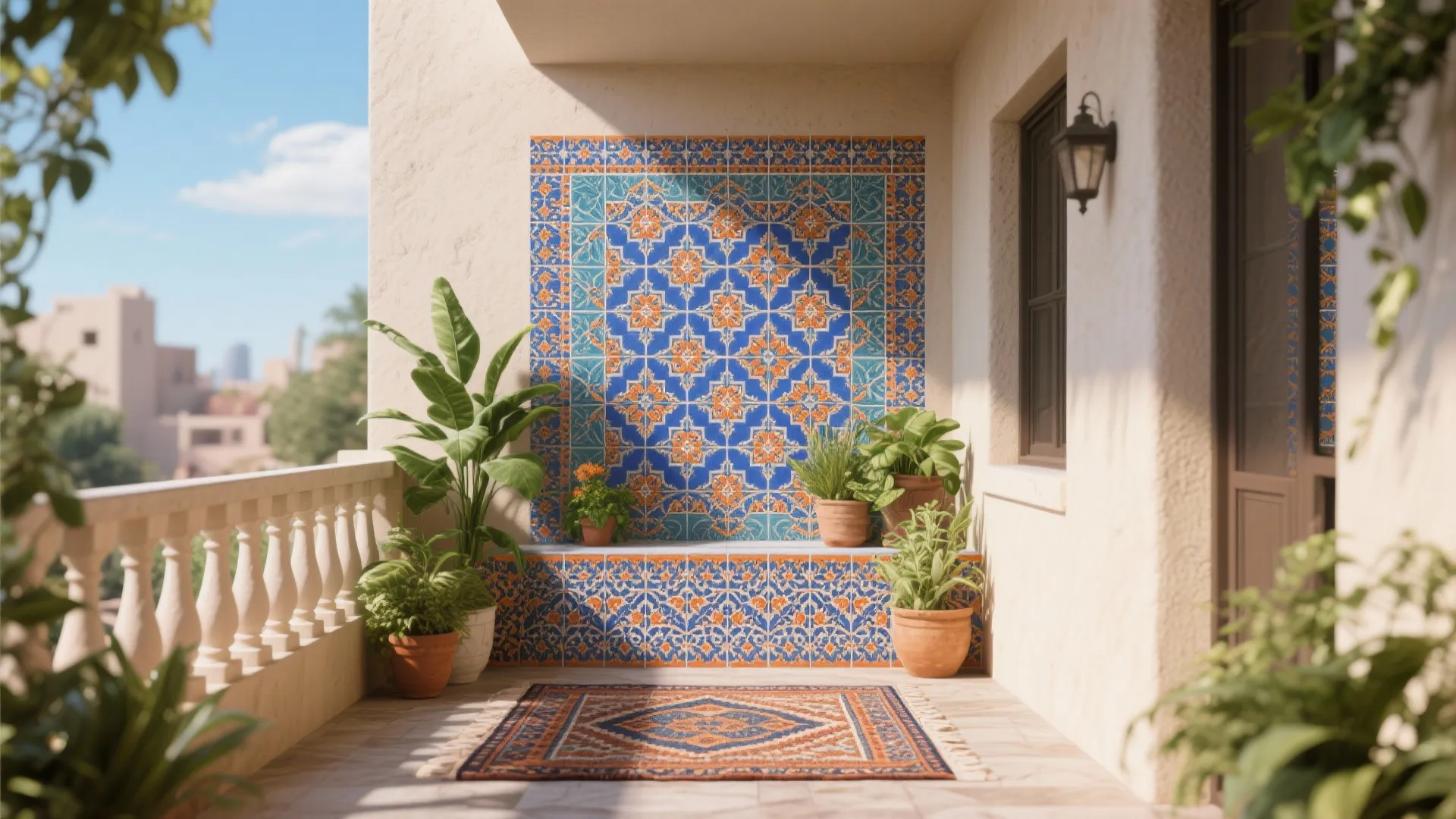 Patterned Moroccan-Inspired Tiles