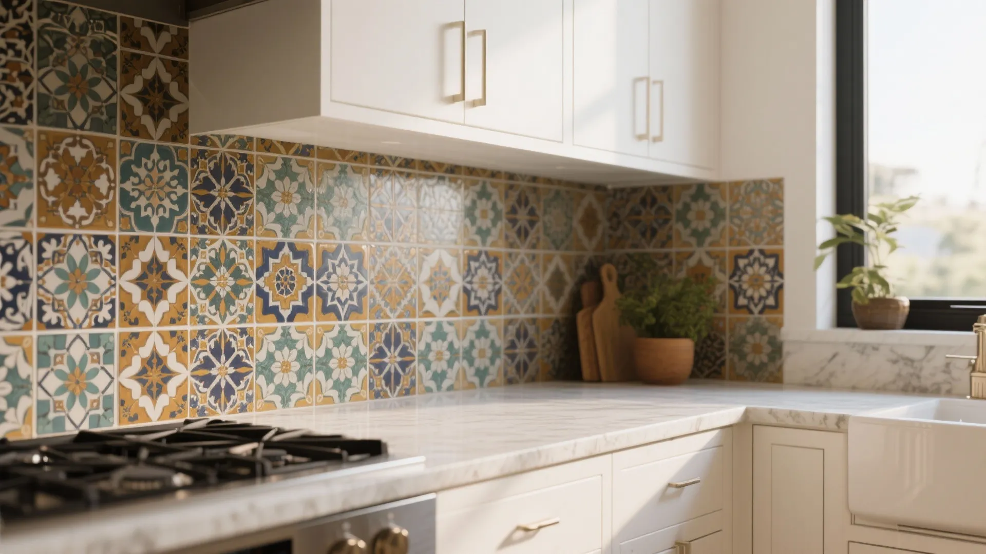 2. Statement Backsplash