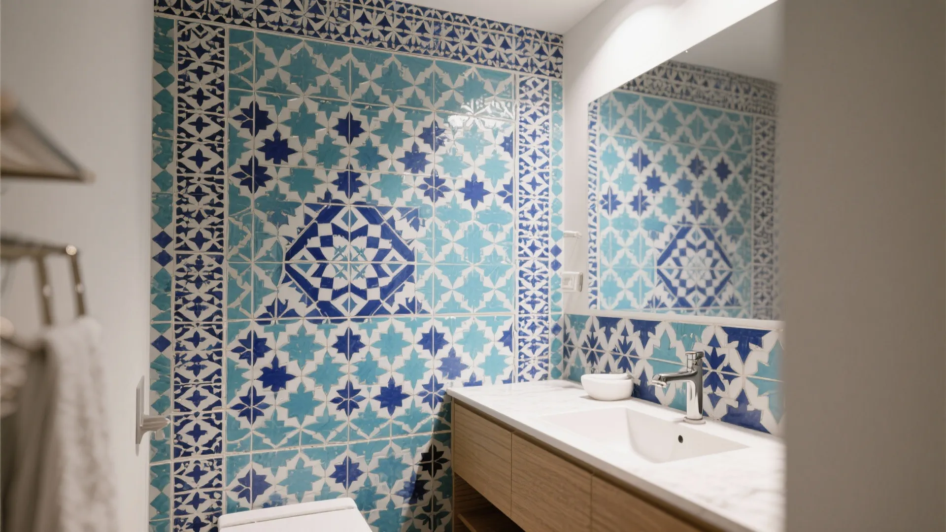 1. Bold Patterned Tiles
