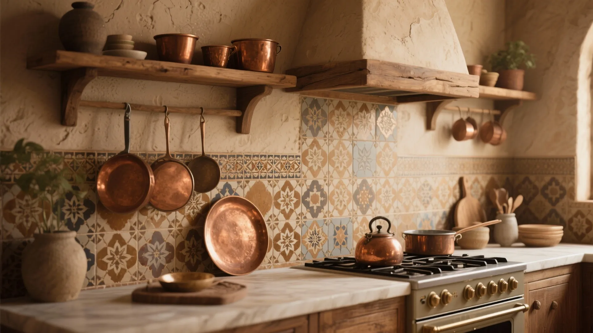 2. Moroccan Zellige Tiles