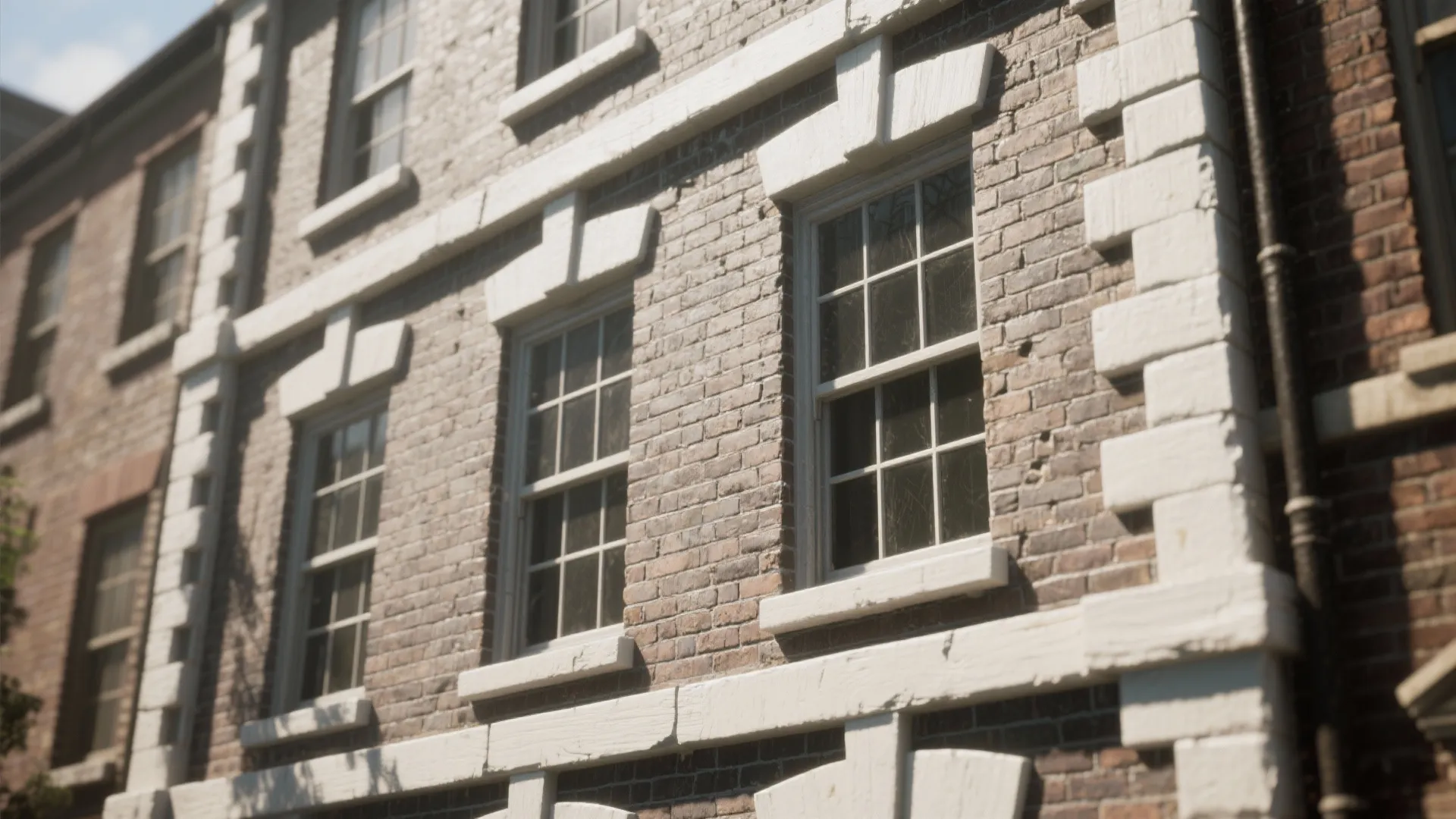 1. Emphasize mortar and trim with high-contrast paint