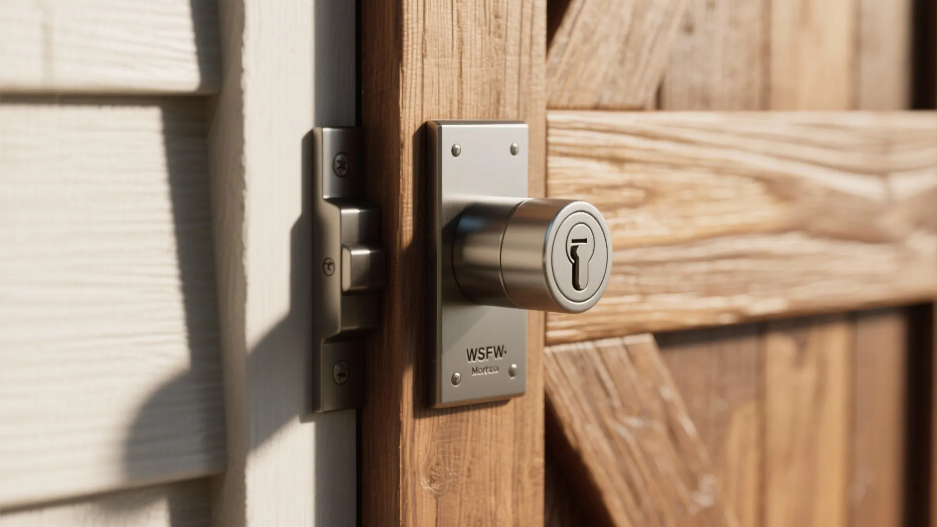 3. Mortise lock adapted for barn doors