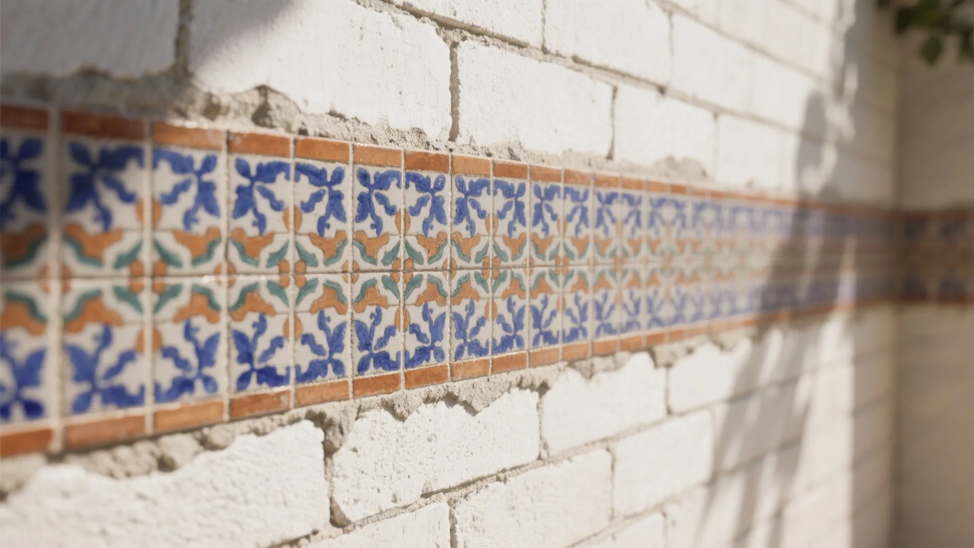 3. Tile or Painted Mosaic Accent Strip