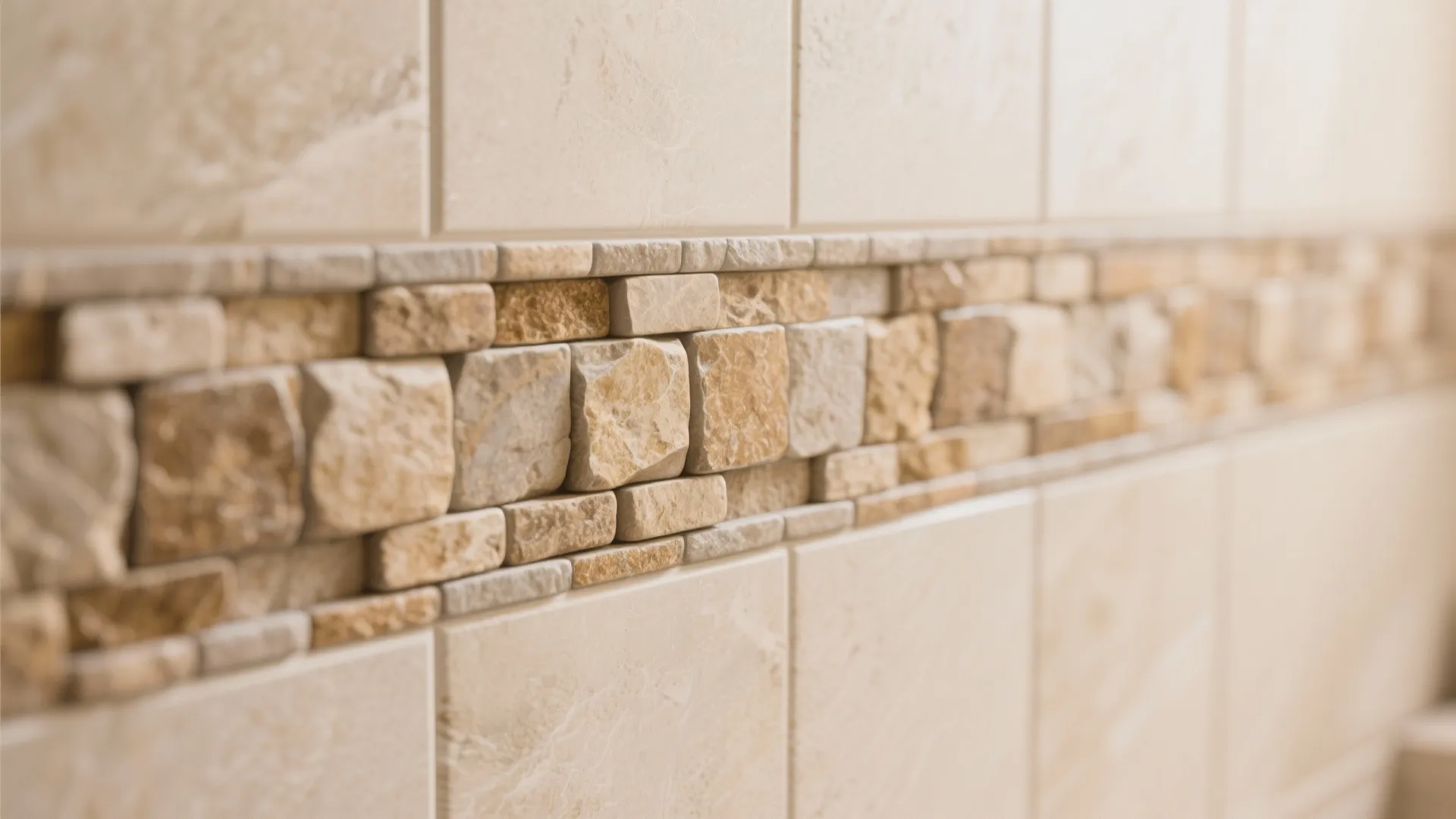 2. Tumbled Mosaic Accent Strip