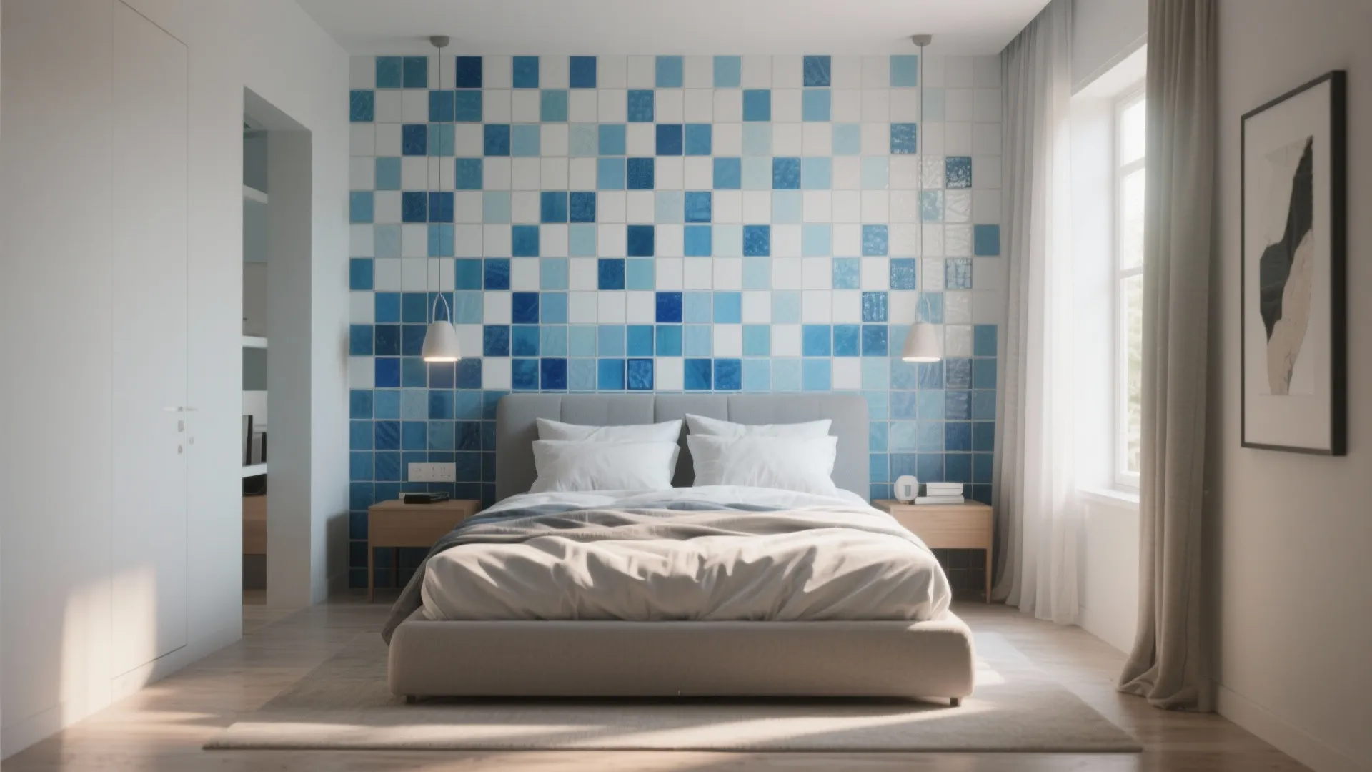 Mosaic Accent Wall for Playfulness