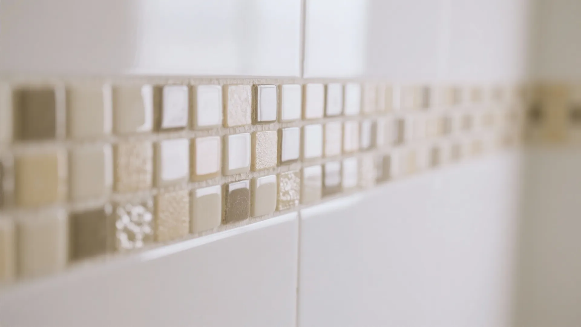 7. Cream Mosaic Accent Strips